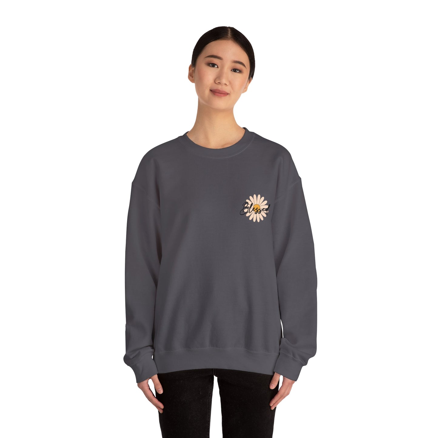 Blessed, Hand Picked By God Christian Sweater (front and back)