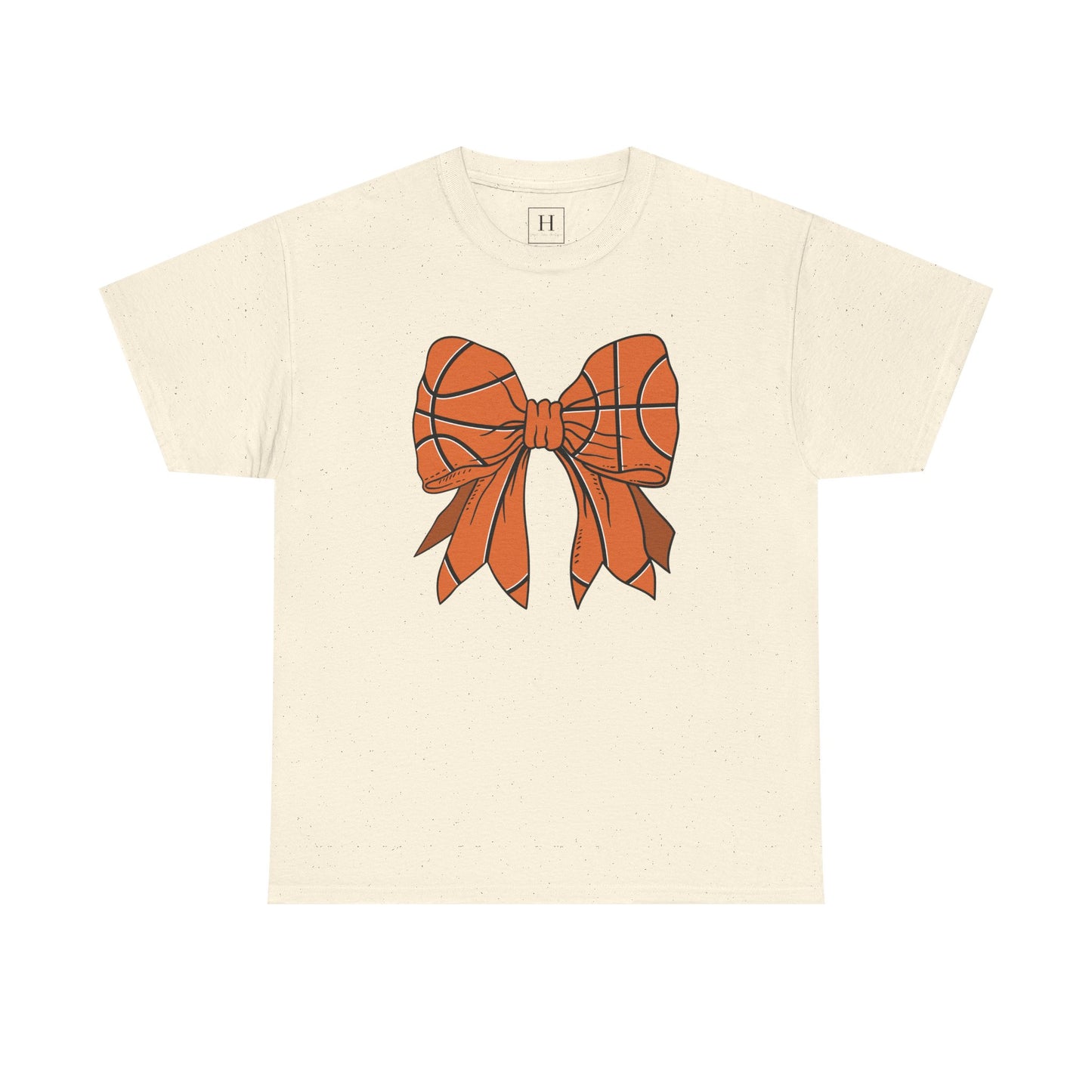 Basketball Sport Bow Tee - Unisex Heavy Cotton