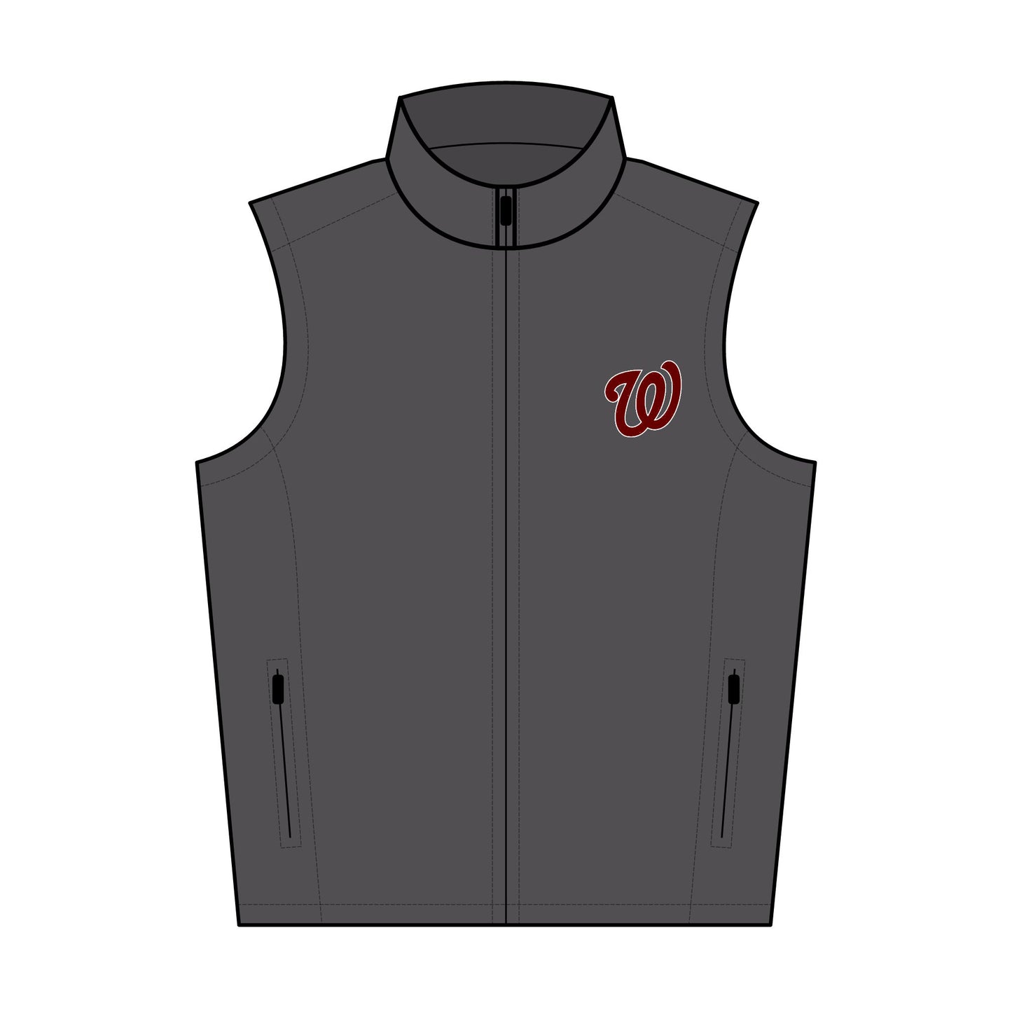 West Jessamine (W) Embroidered -- Men's Soft Shell Vest - Stylish Comfort for Outdoor Adventures, Ideal for Gifting, Sports Events, and Casual Wear