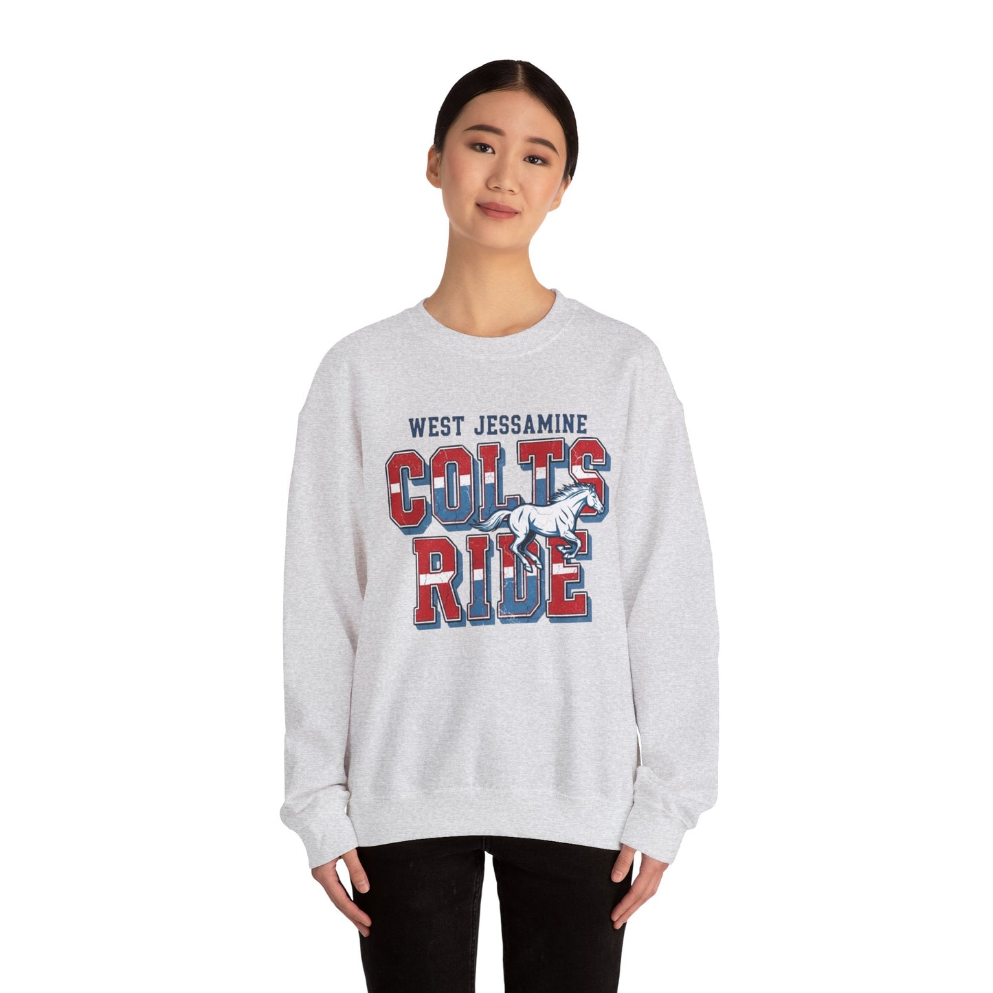 Crewneck Sweatshirt - West Jess RIDE COLTS Sweater