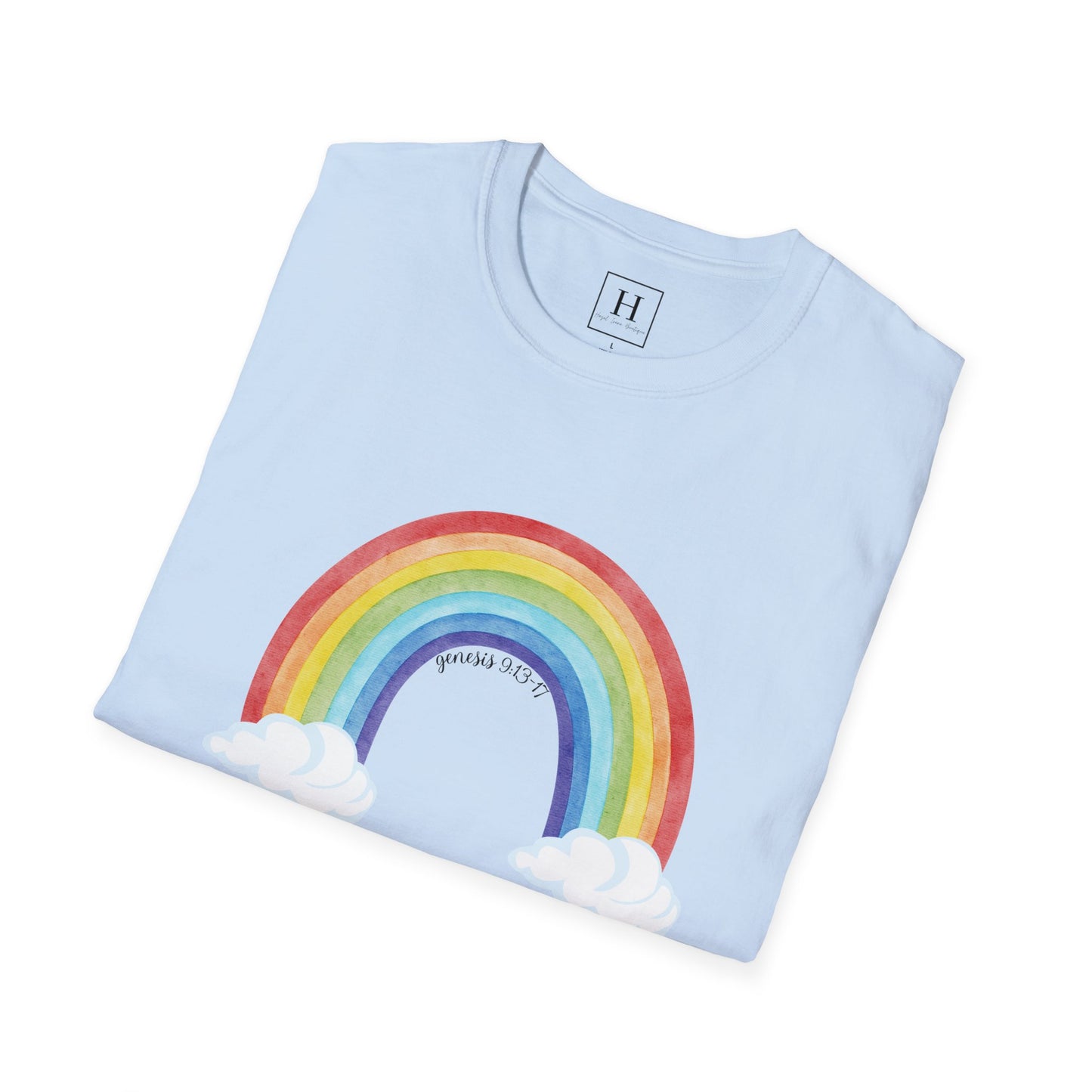 Rainbow God's Promise Genesis 13 Christian T-shirt