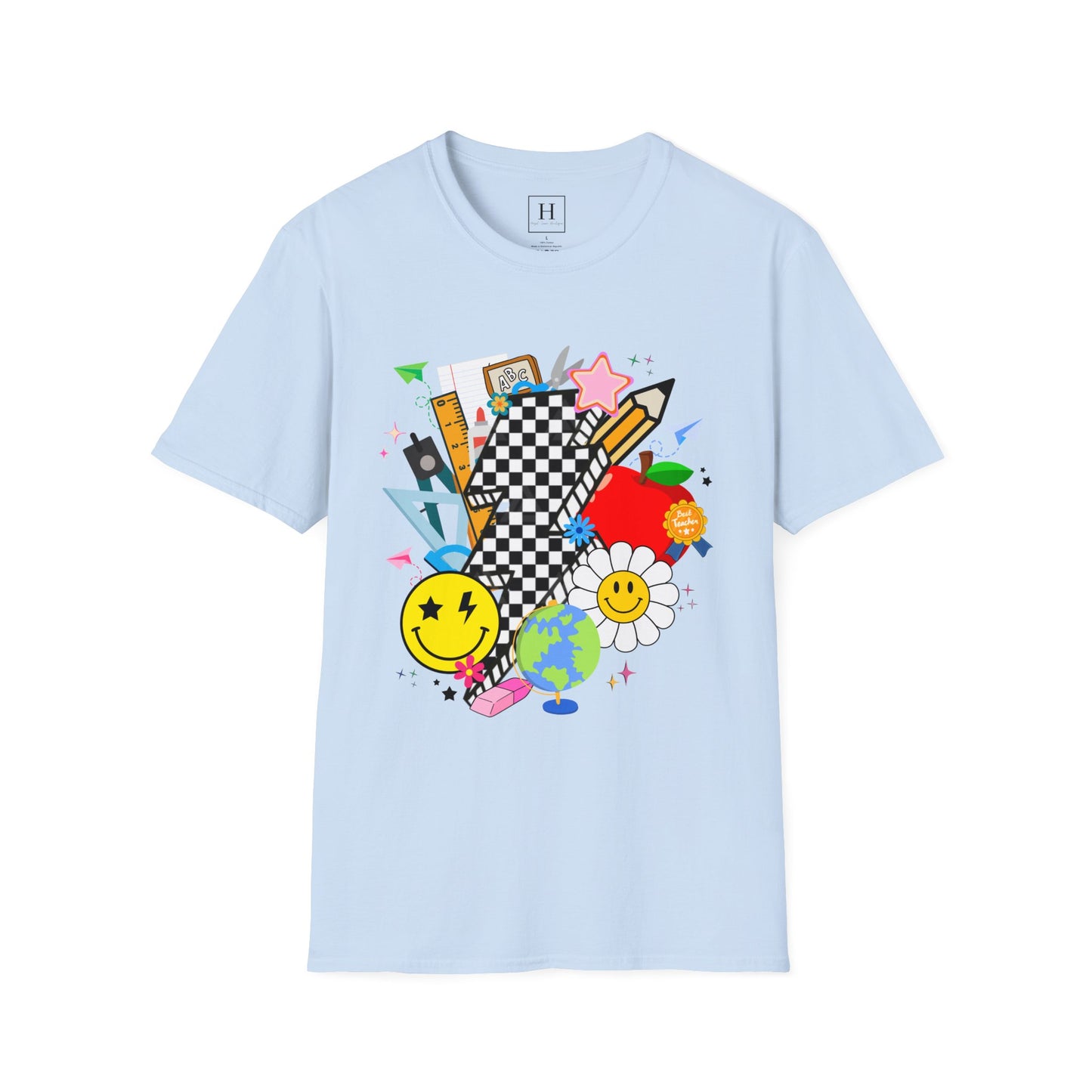 Retro Teacher T-Shirt (Front Only)