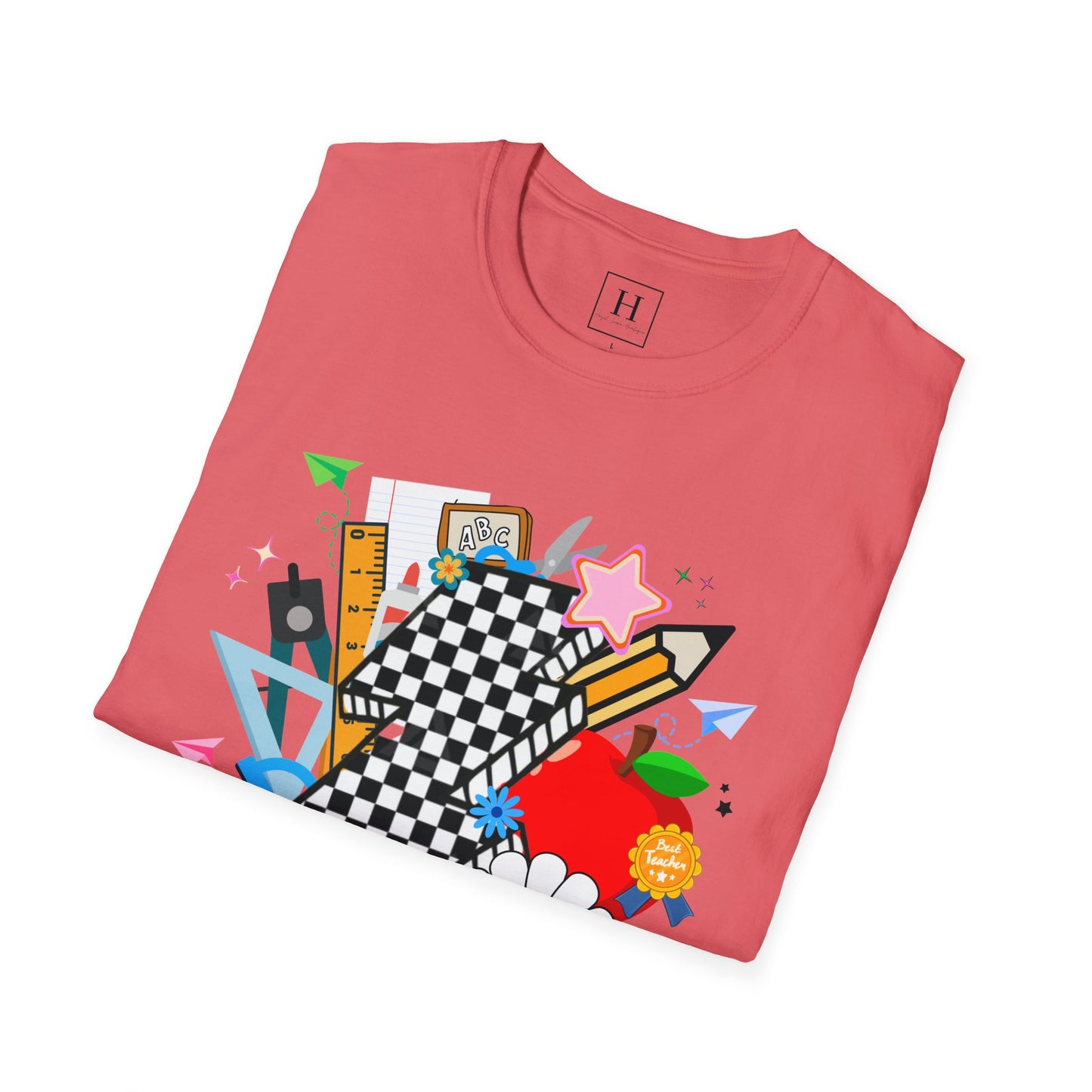 Retro Teacher T-Shirt (Front Only)