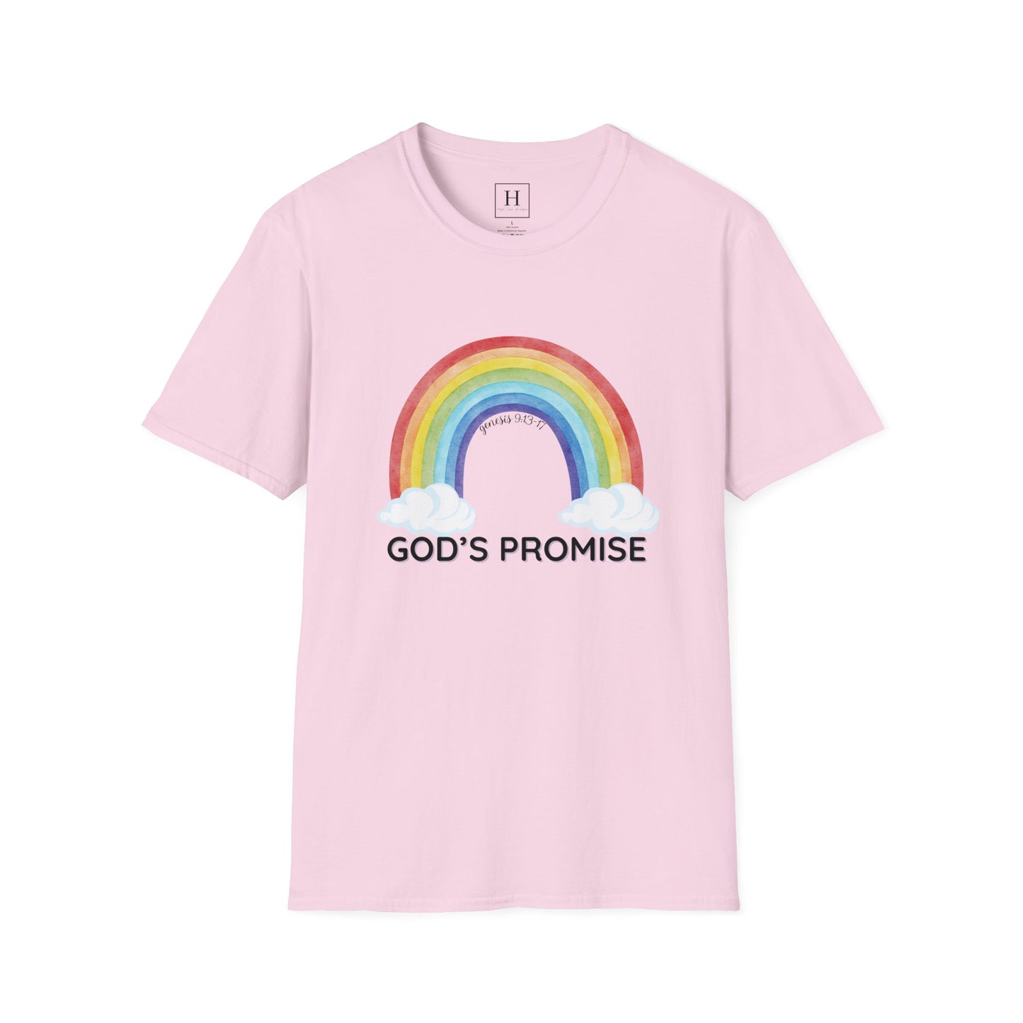 Rainbow God's Promise Genesis 13 Christian T-shirt