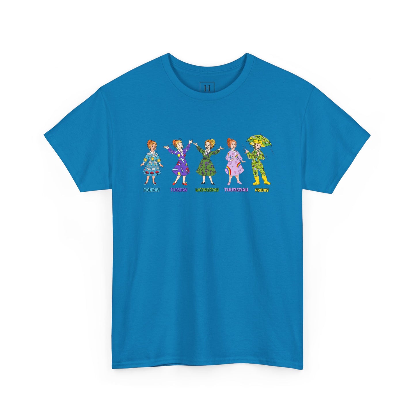 Monday-Friday Ms. Frizzle Teacher T-Shirt