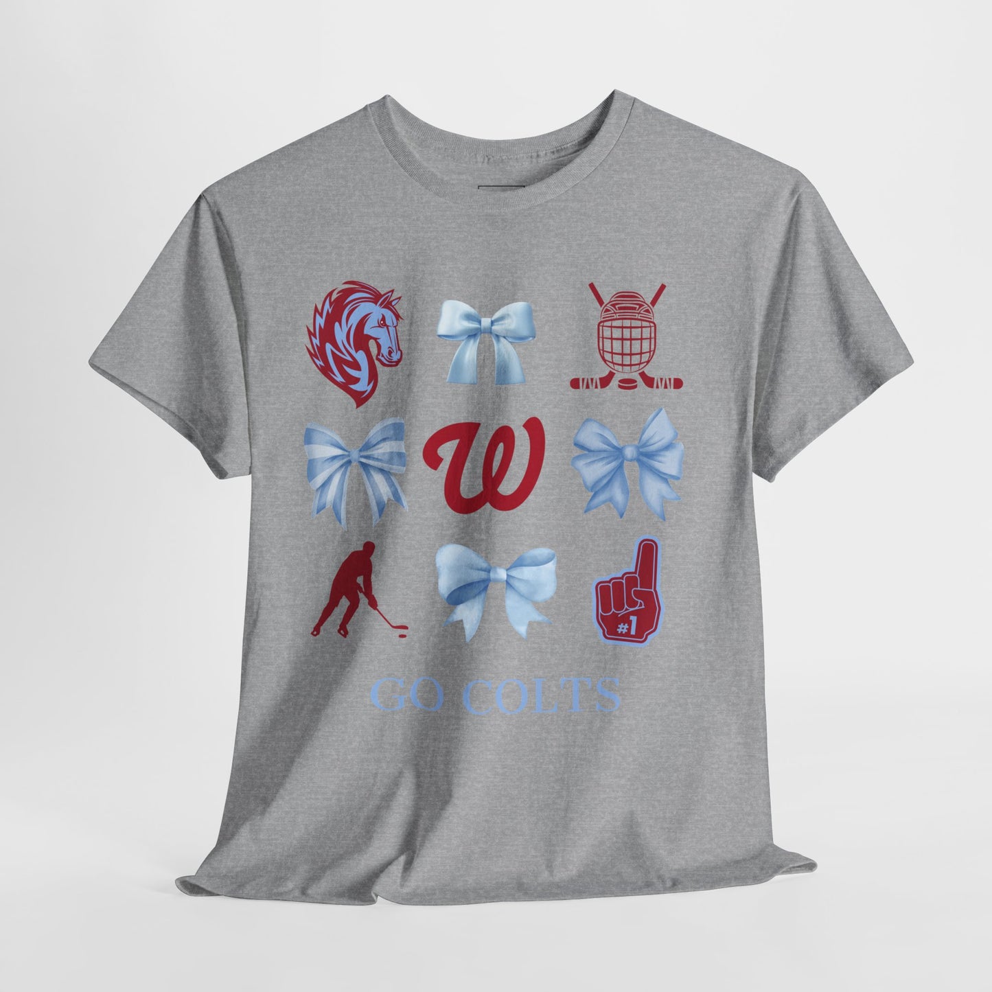 West Jessamine Colts Coquette Hockey Bows - Unisex Tee
