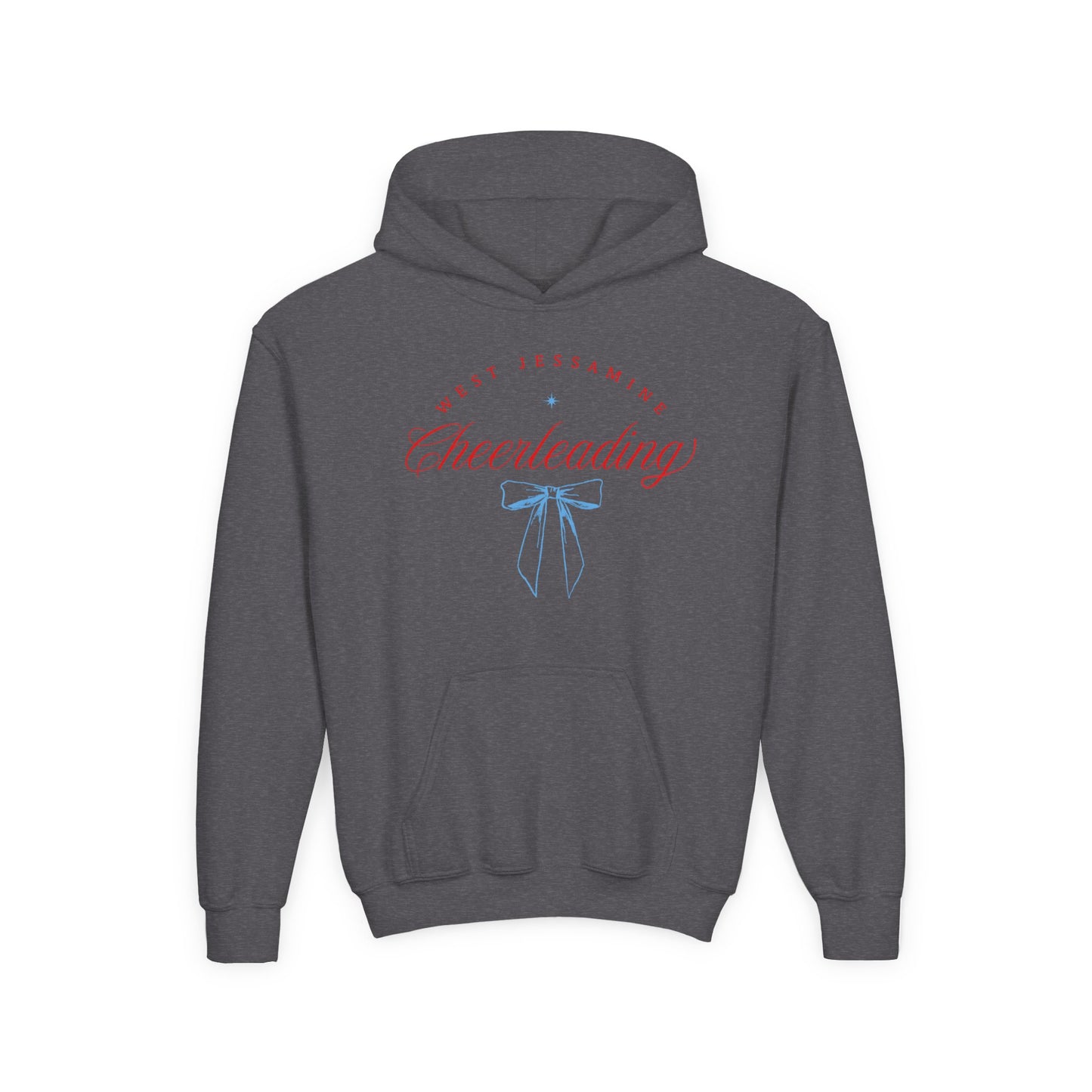 Youth Hoodie -- Cheerleading Bows Unisex Tee - West Jessamine Coquette Design