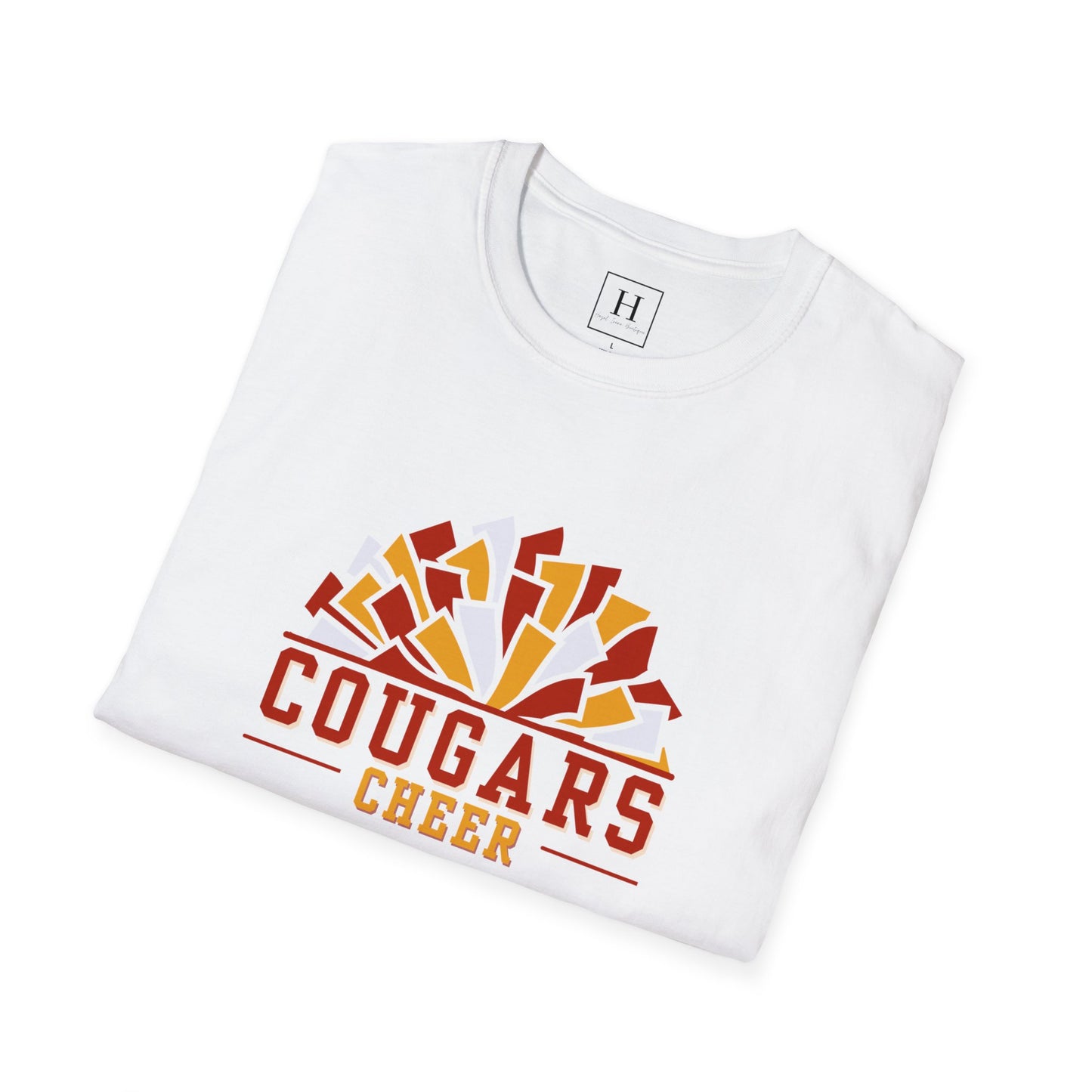 Cougars Cheer Pom Pom Shirt
