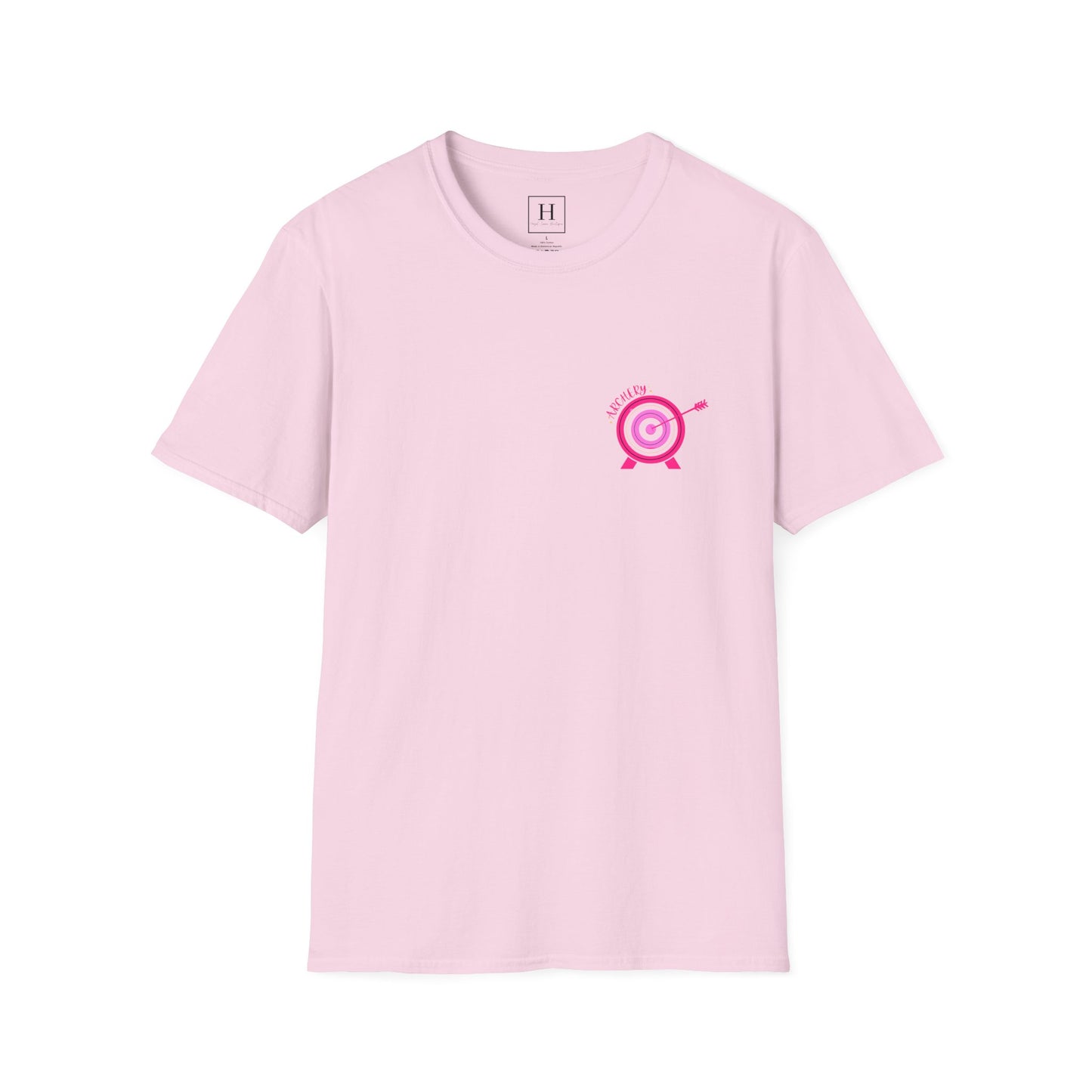 in my archery ERA pink tshirt