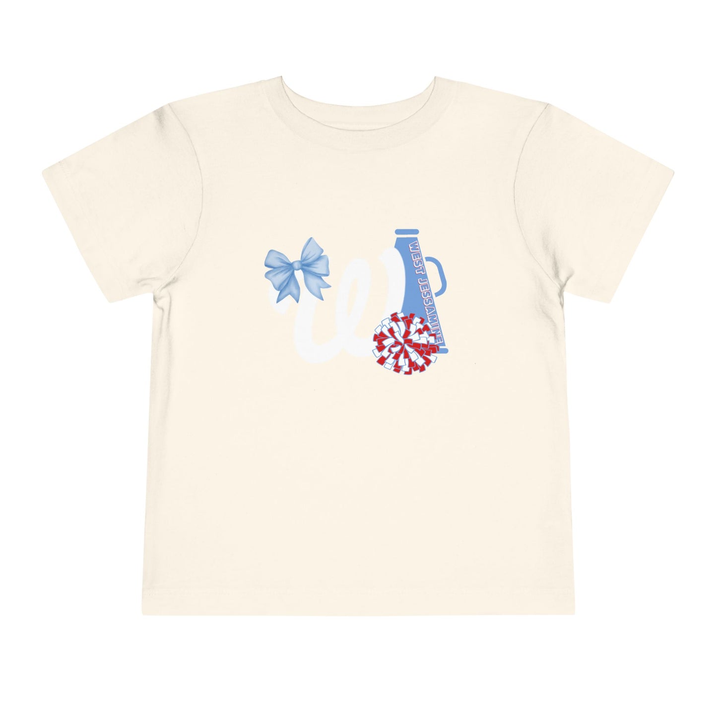 Toddler; West Jessamine Coquette W Logo with Bow; Let's Go Colts - Unisex T-shirt