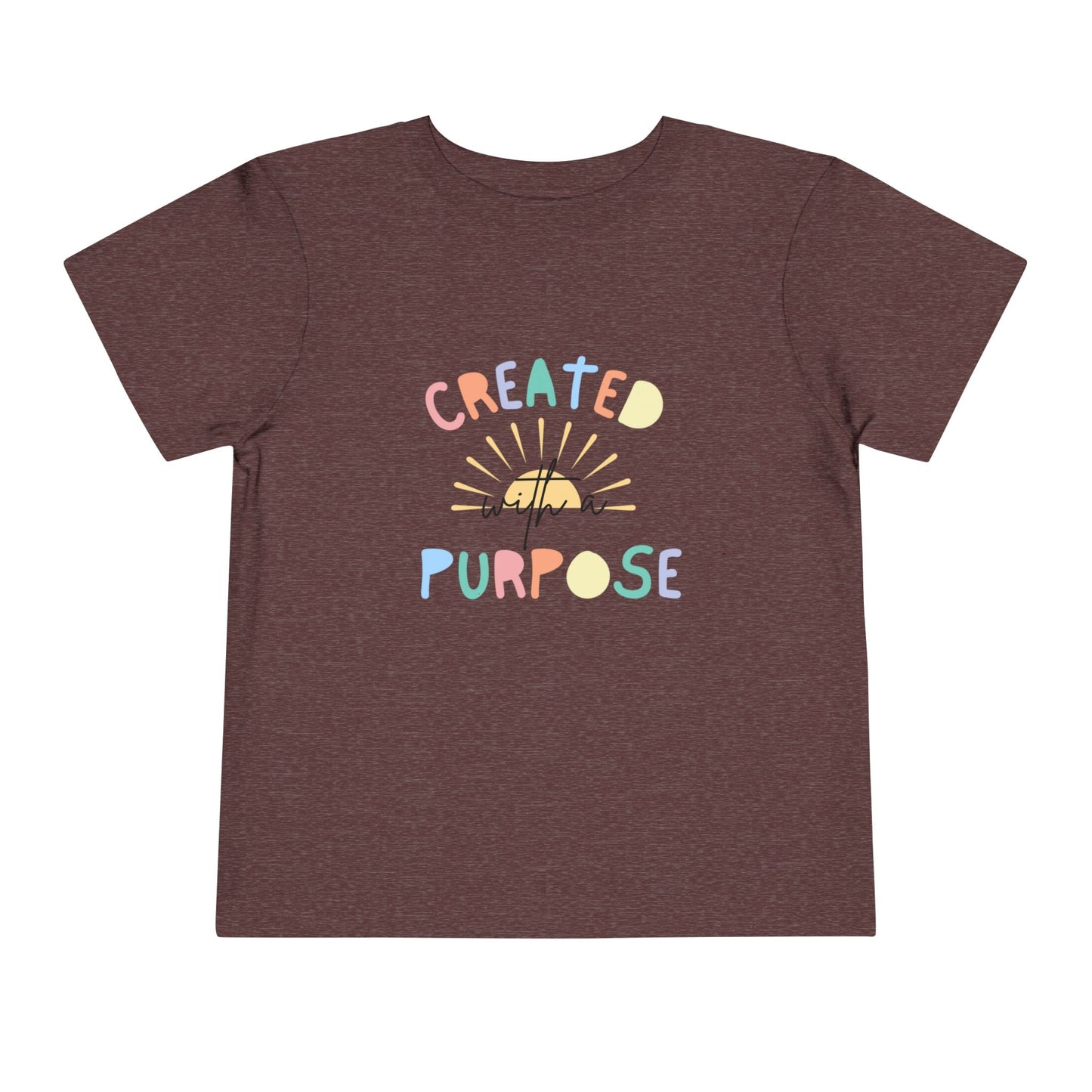 Toddler Created With A Purpose Christian Heavy Cotton Tee