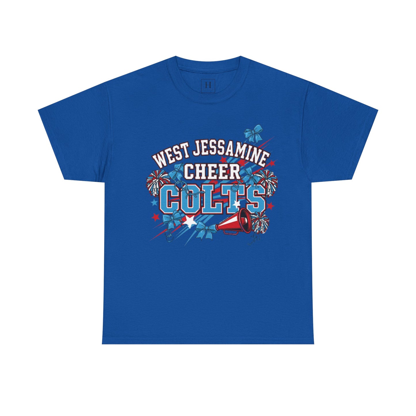 West Jessamine Cheer COLTS - Poms, Bows, Stars - Unisex Shirt