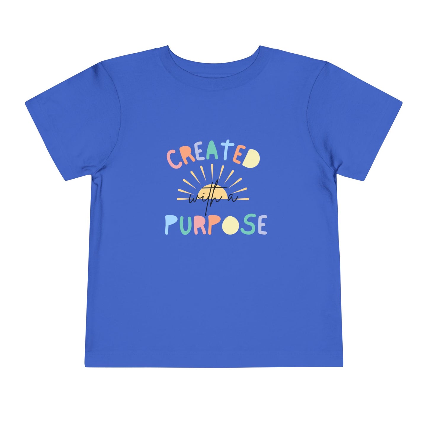 Toddler Created With A Purpose Christian Heavy Cotton Tee