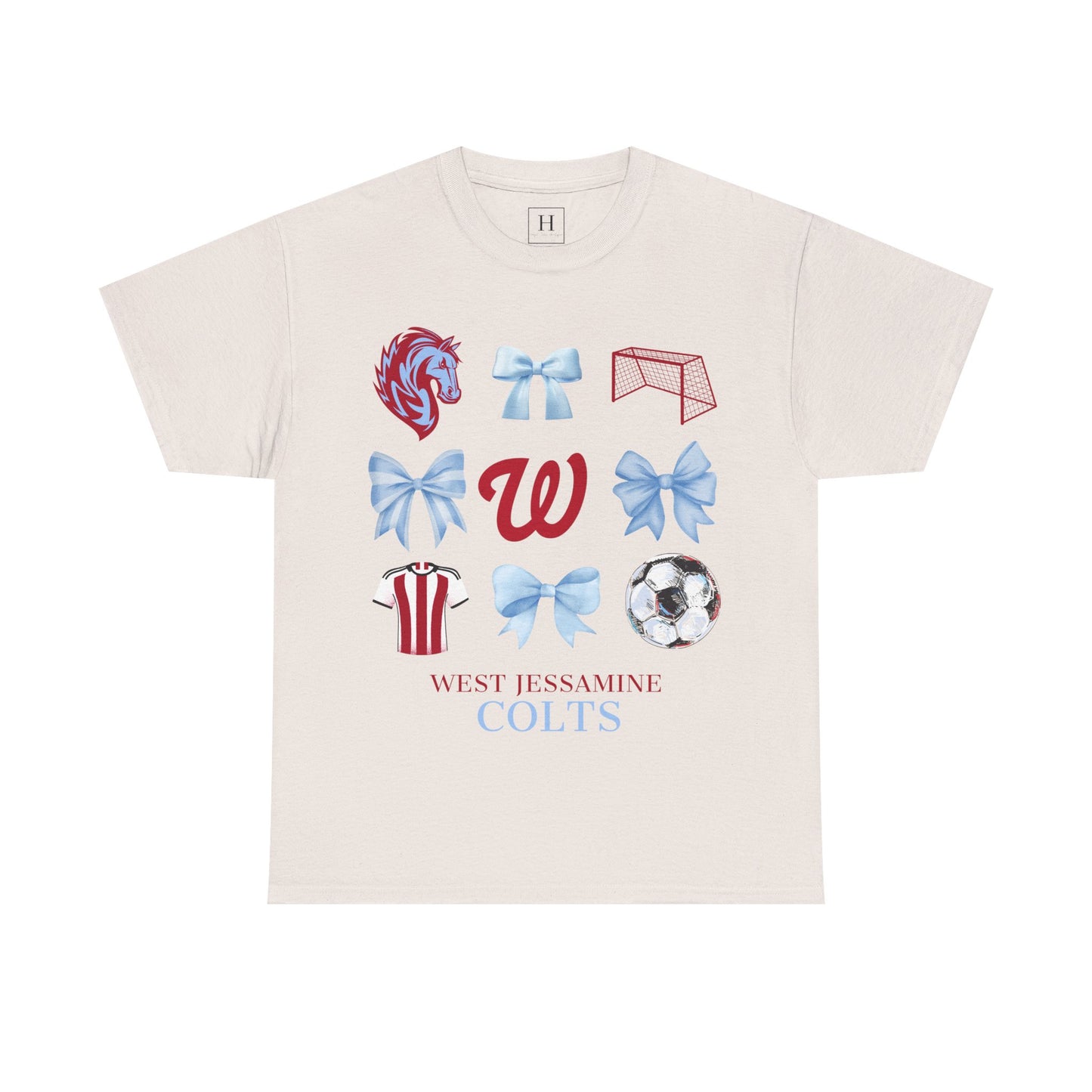 Copy of West Jessamine Colts Coquette Soccer Bows - Unisex Tee