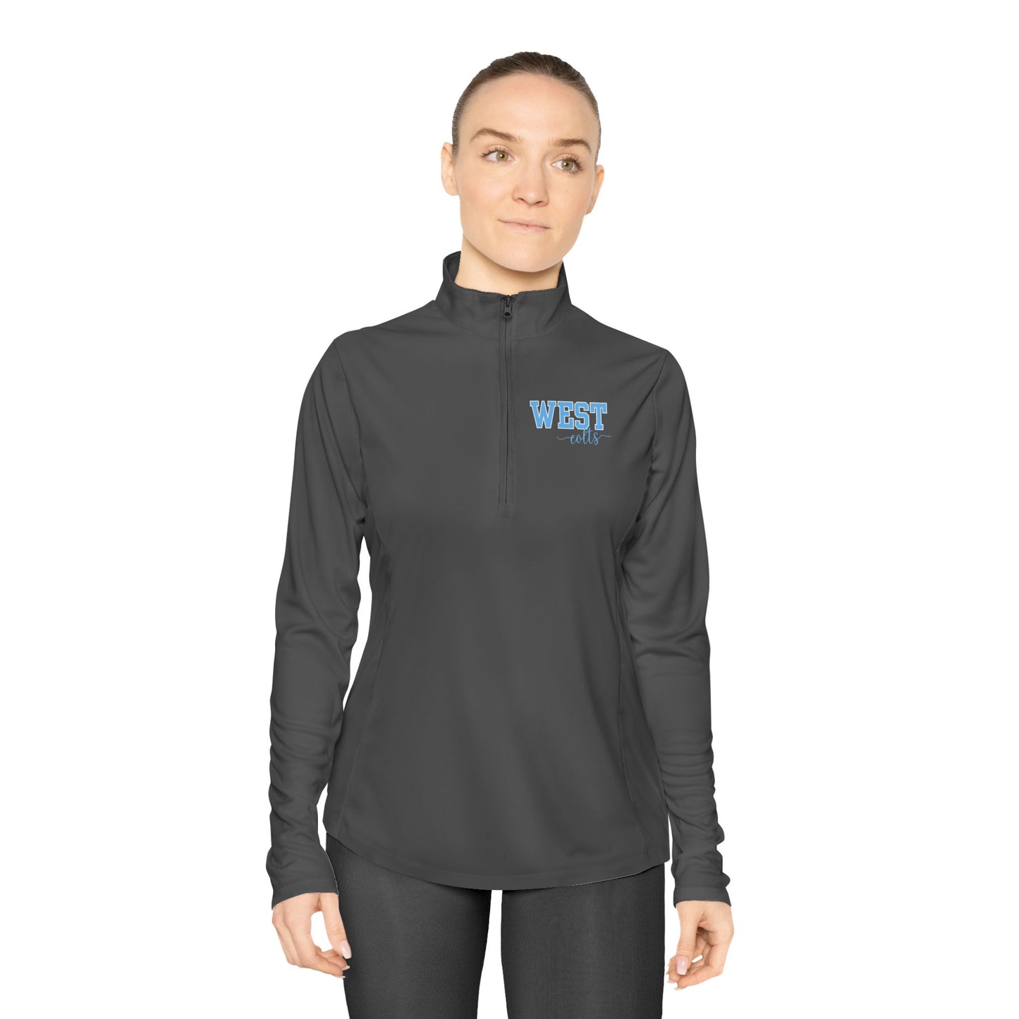 WEST JESSAMINE COLTS --- Stylish Womens Quarter-Zip Pullover for Casual Elegance, Comfortable Layering, Athletic Wear, Spring Fashion, Gift for Mom, College Apparel