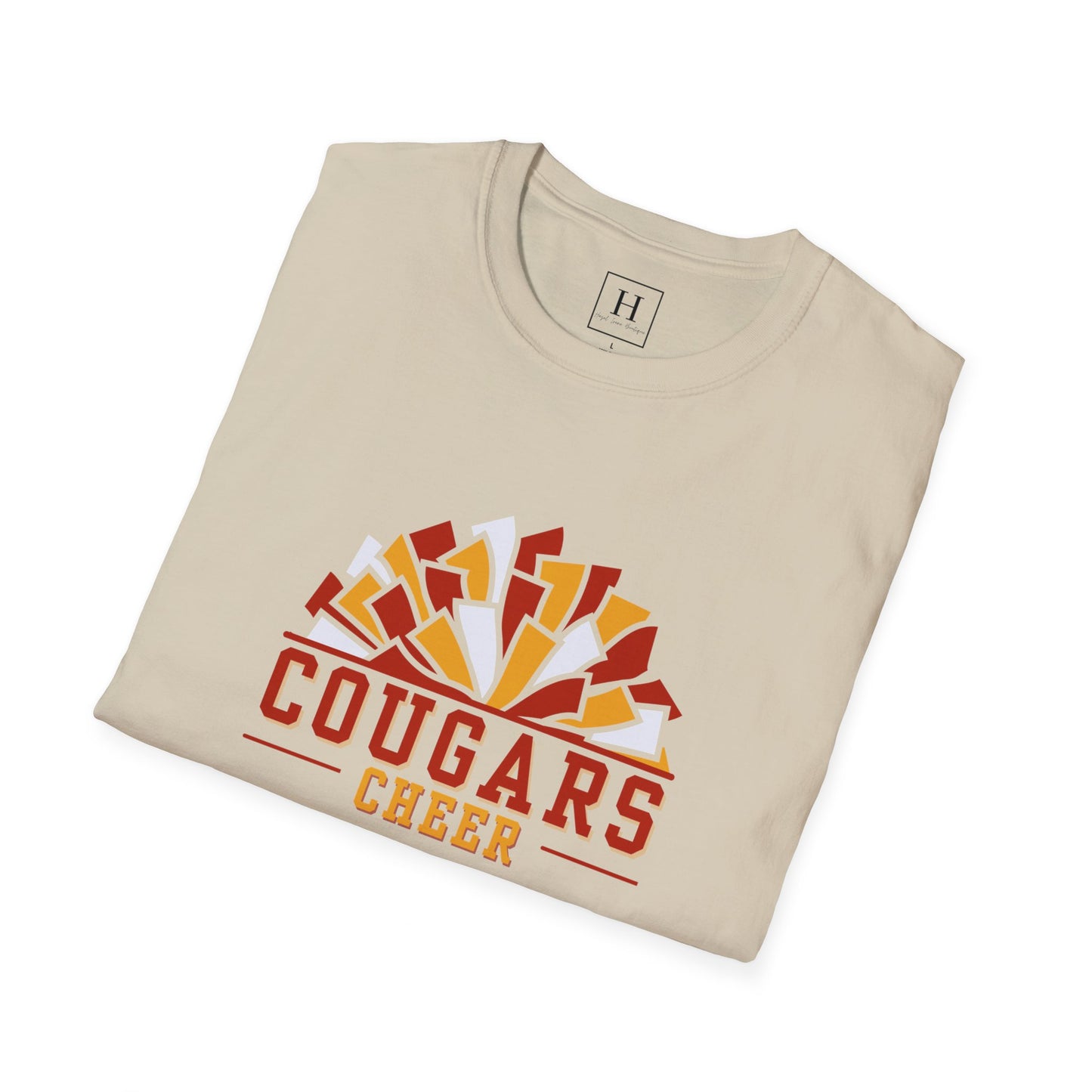 Cougars Cheer Pom Pom Shirt
