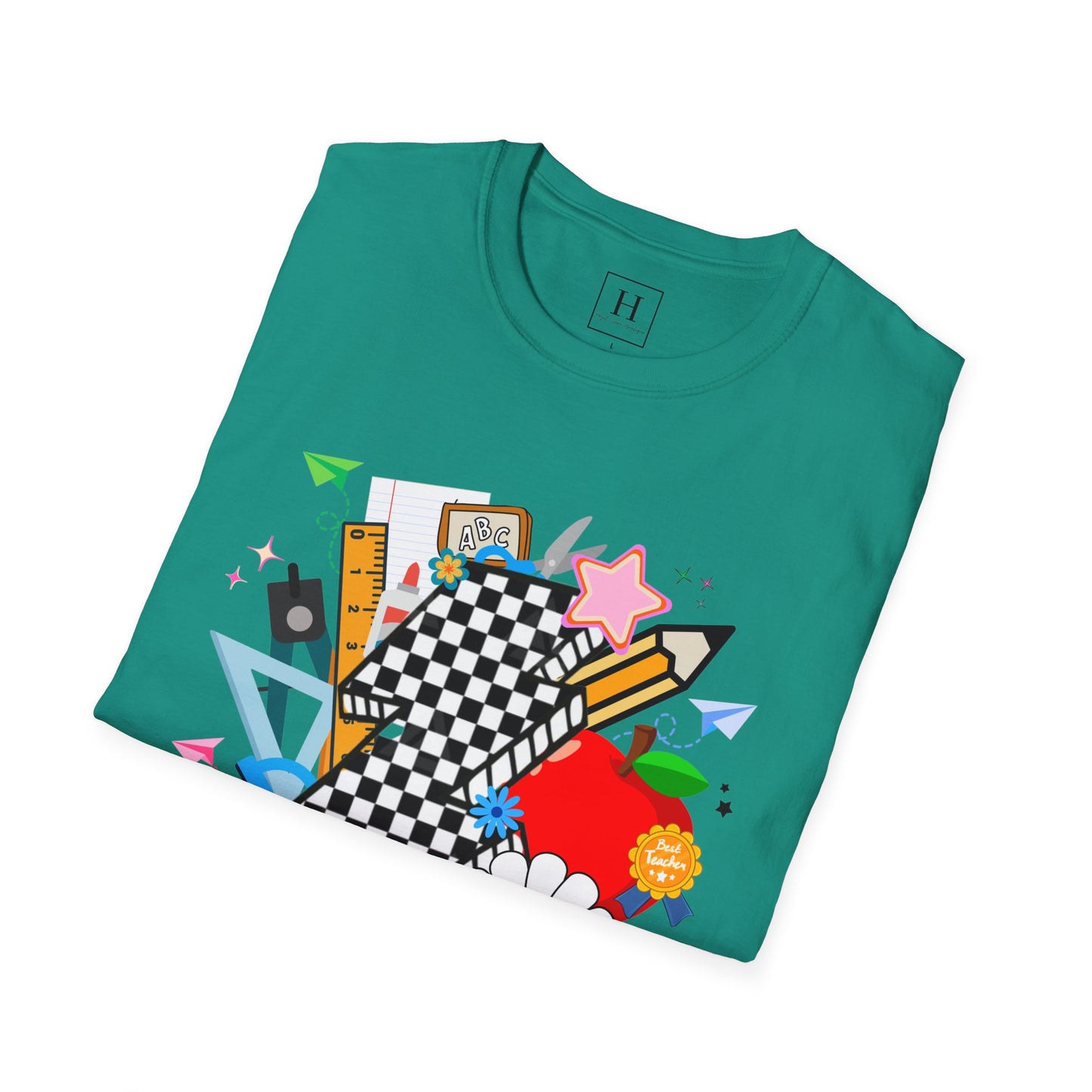 Retro Teacher T-Shirt (Front Only)