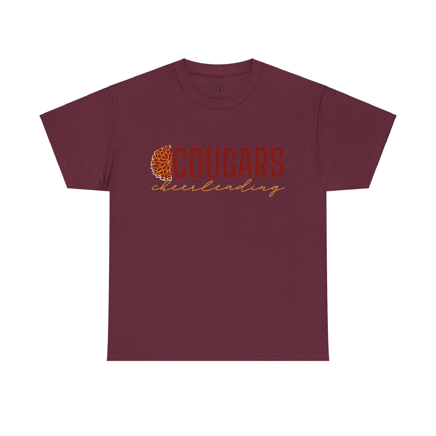 Cougars Cheerleading T-Shirt (Front Only)