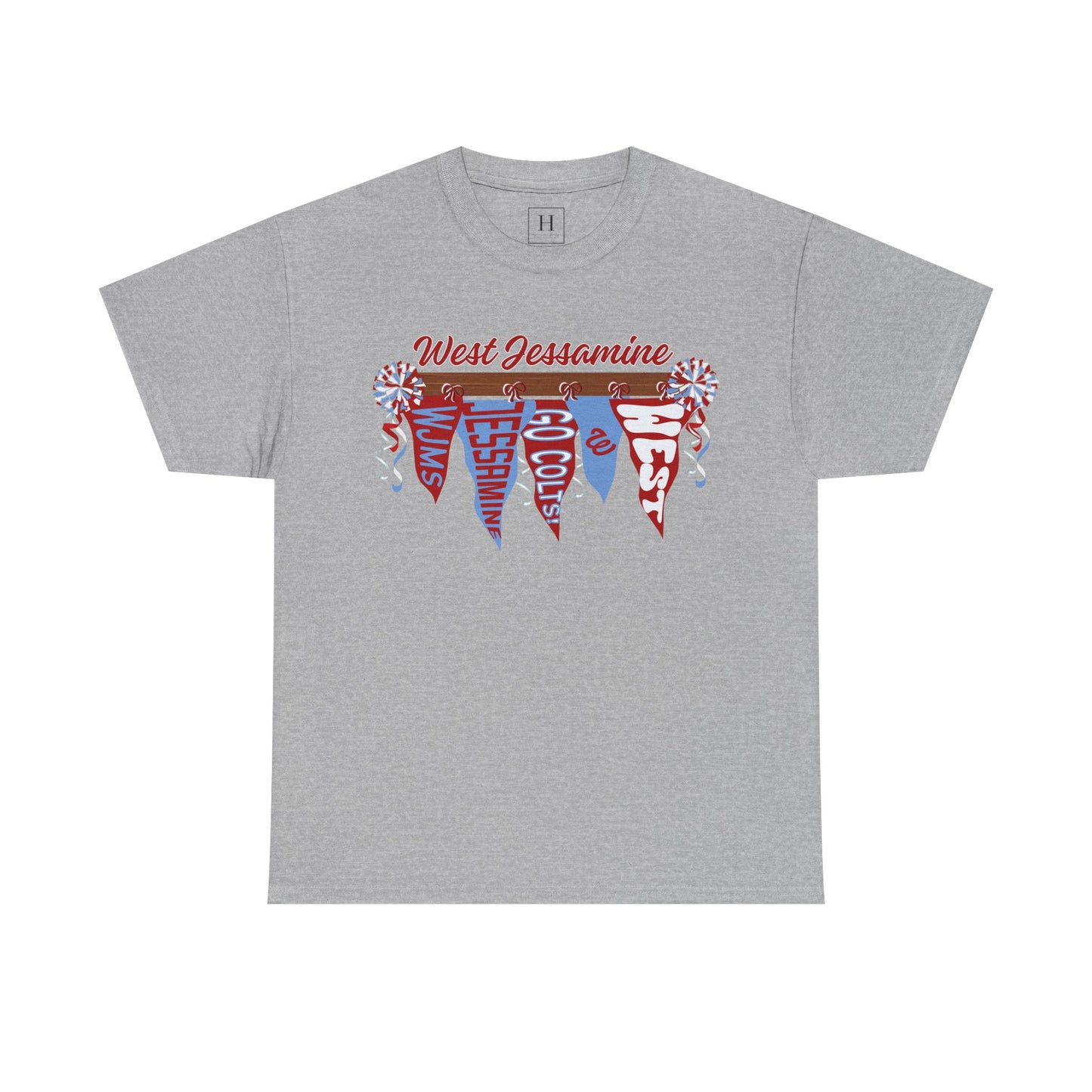 West Jessamine Pennant Flag Colts Cheer Pom - Unisex Shirt
