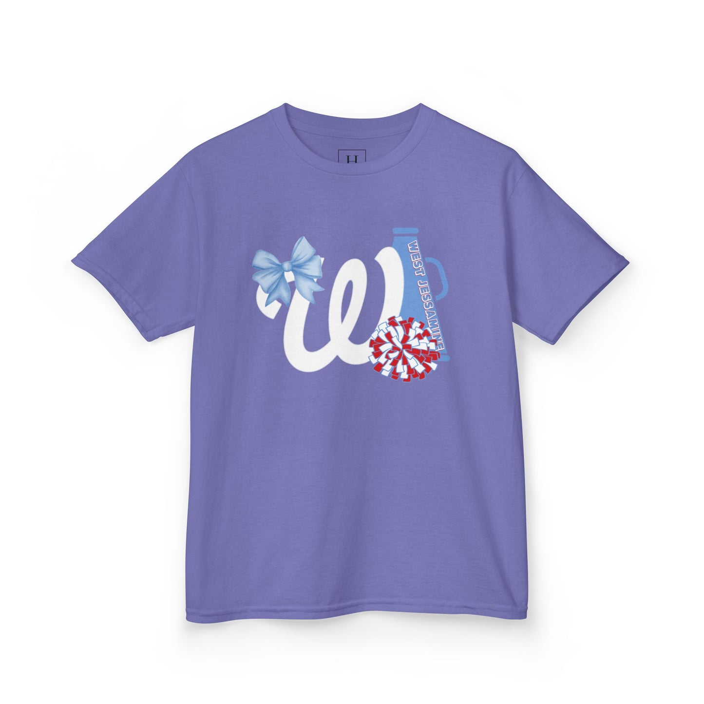 YOUTH -- West Jessamine Cheer Bow, Megaphone & Poms - Unisex Shirt