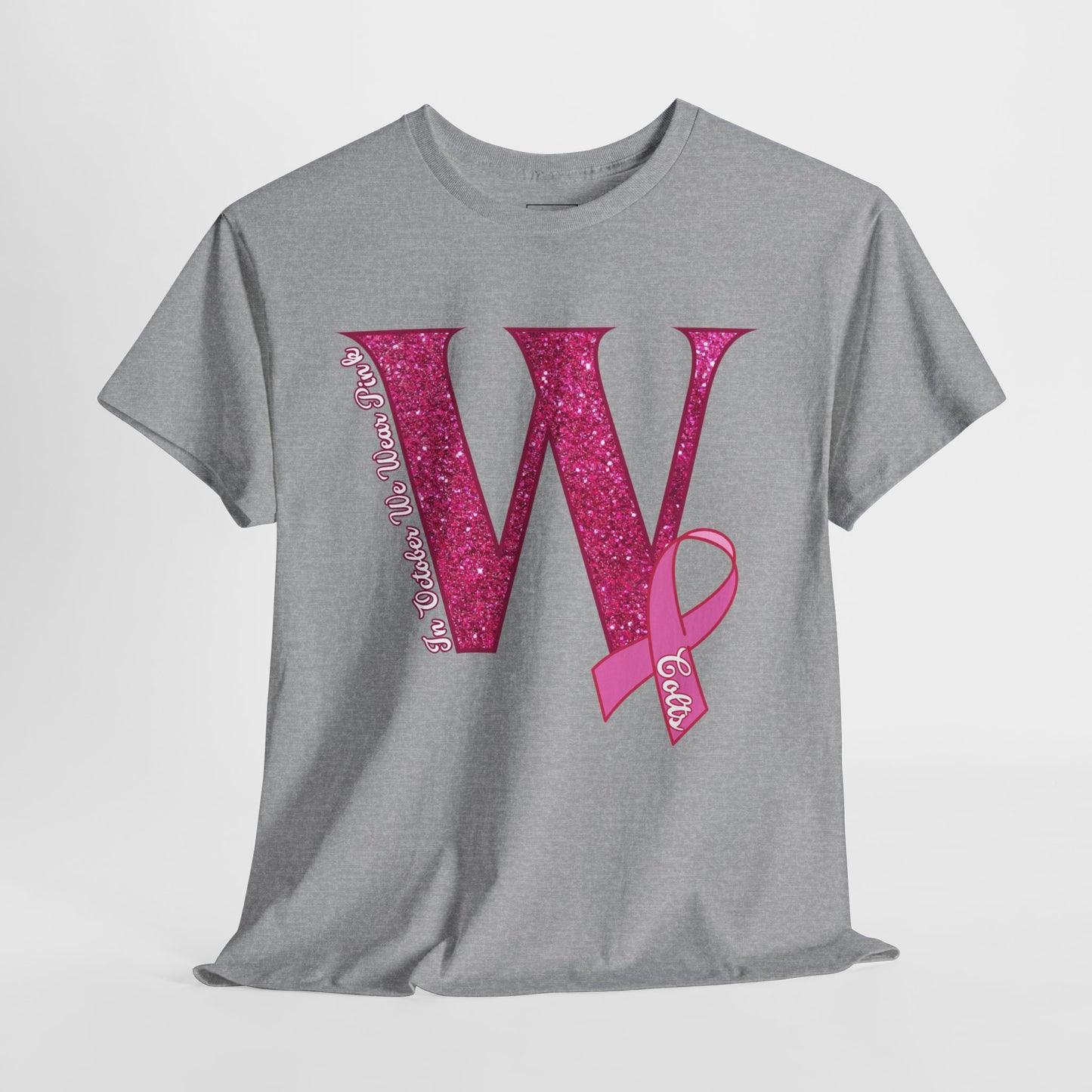 West Jessamine Colts; In October We Wear Pink; Breast Cancer Awareness Month - Unisex Tee