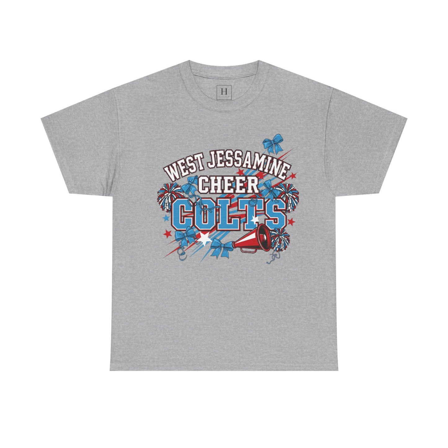 West Jessamine Cheer COLTS - Poms, Bows, Stars - Unisex Shirt