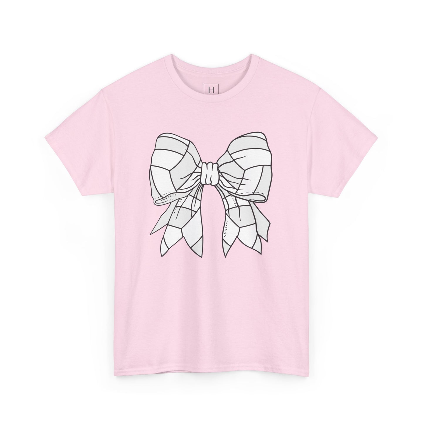 Volleyball Sport Bow Tee - Unisex Heavy Cotton