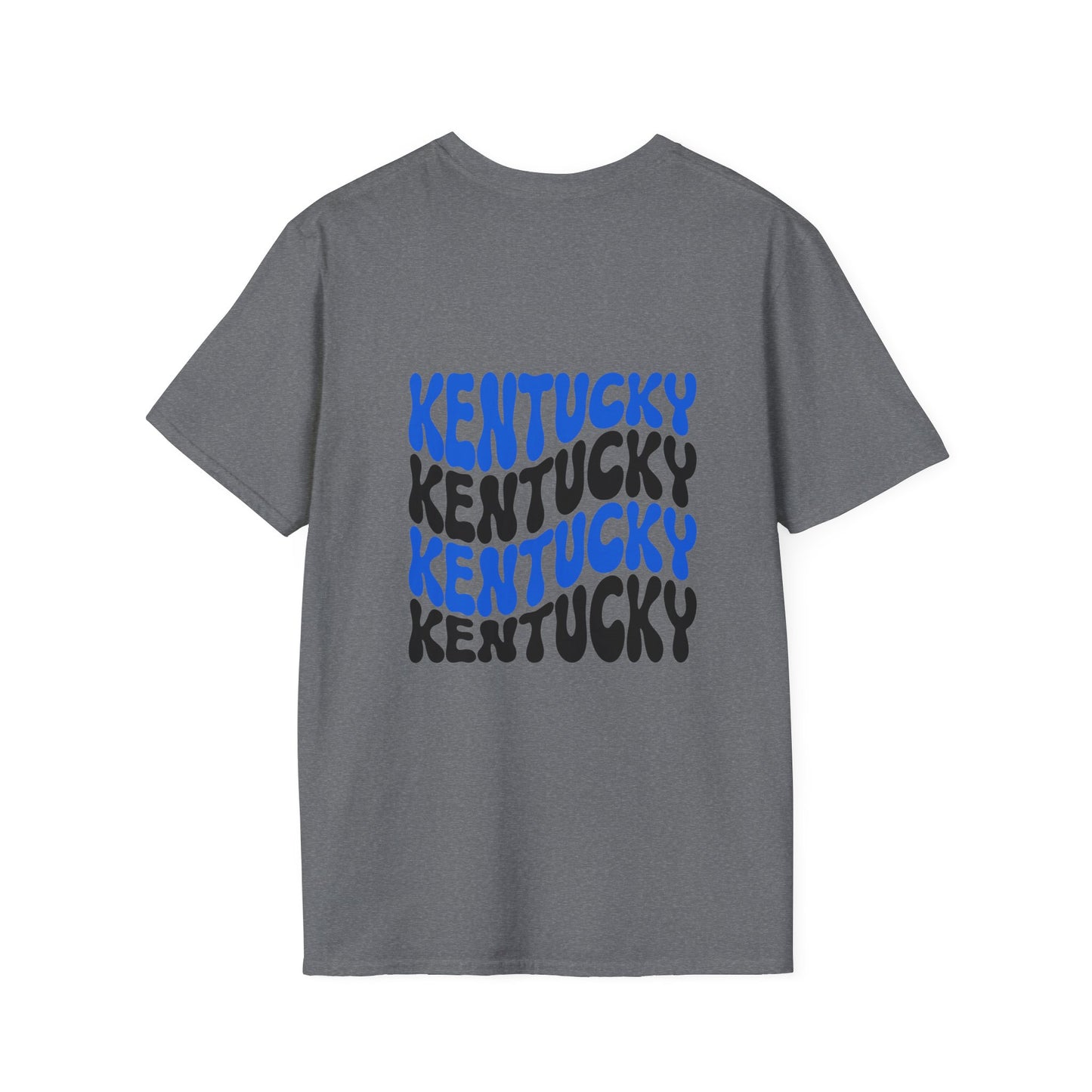 Kentucky KY UK Blue Jersey Short Sleeve Tee (front and back)