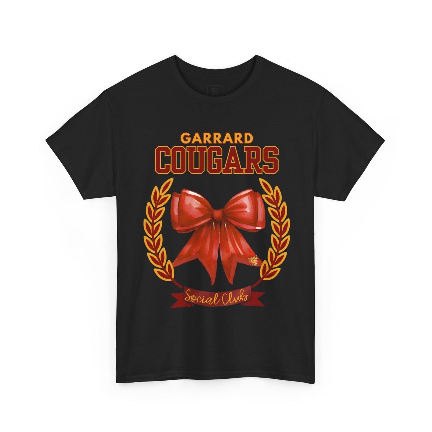 GMS Garrard Middle School Cougars Social Club T-Shirt (Front Only)