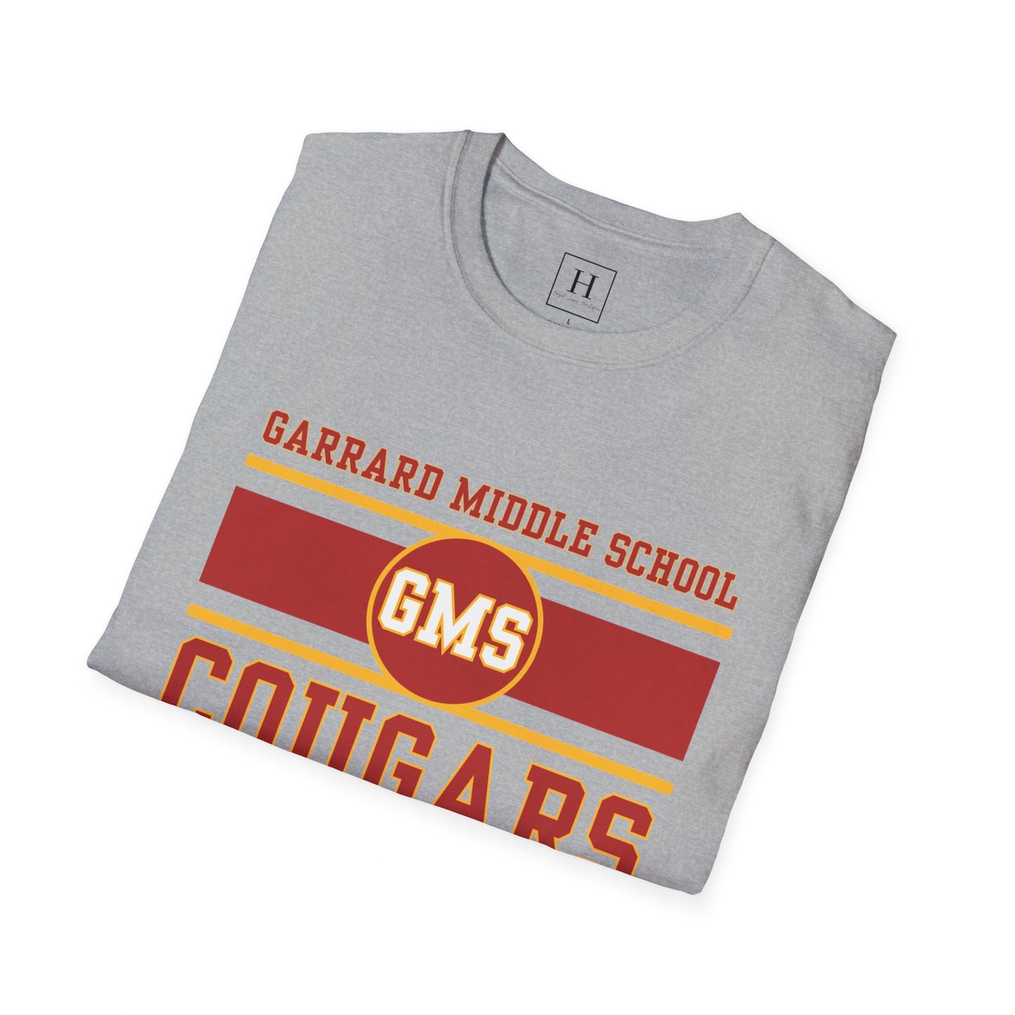 GMS Garrard Middle School Cougars T-Shirt (Front Only)