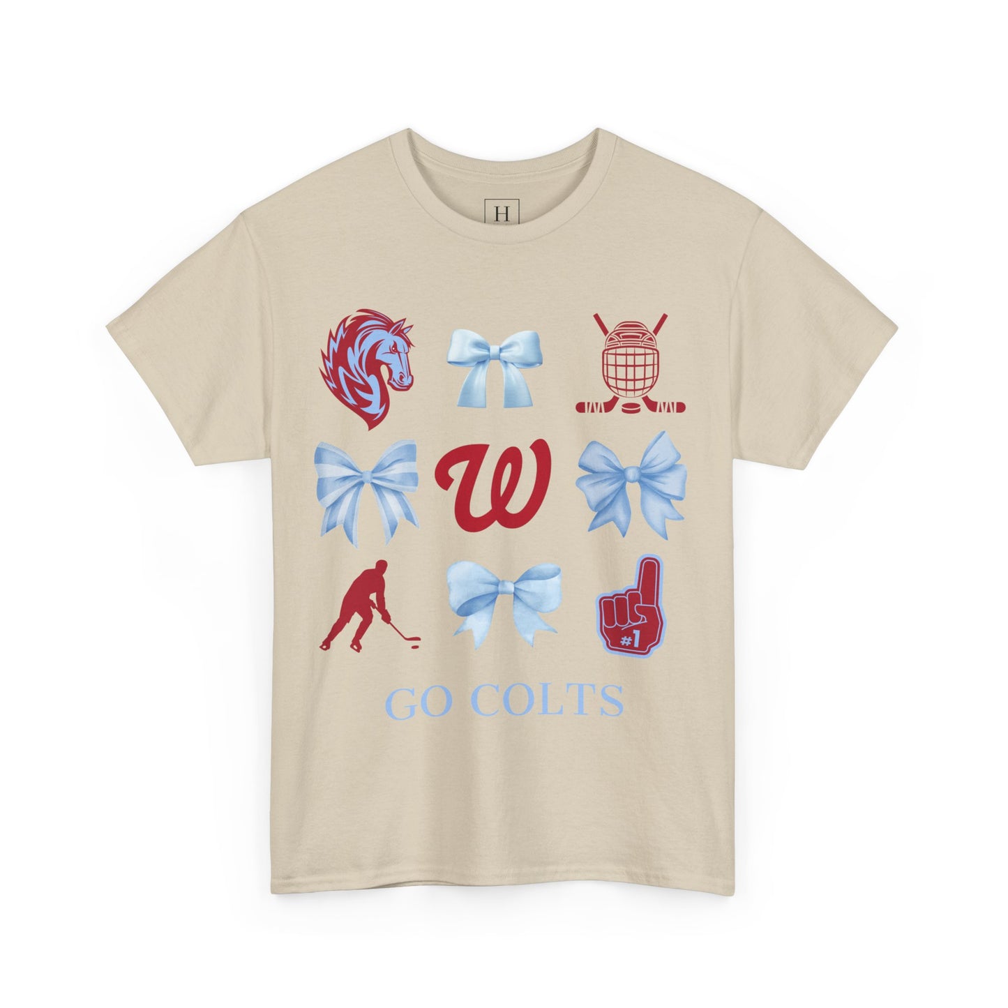 West Jessamine Colts Coquette Hockey Bows - Unisex Tee
