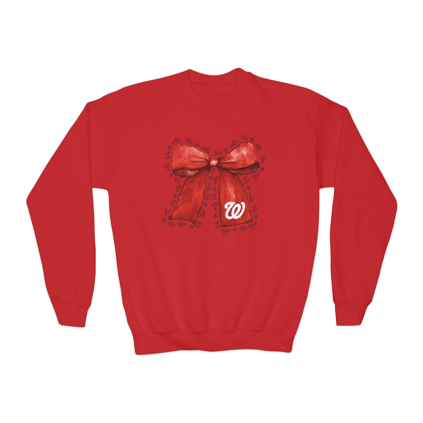 YOUTH - Let's Go Colts Bow - W Logo Unisex Sweatshirt