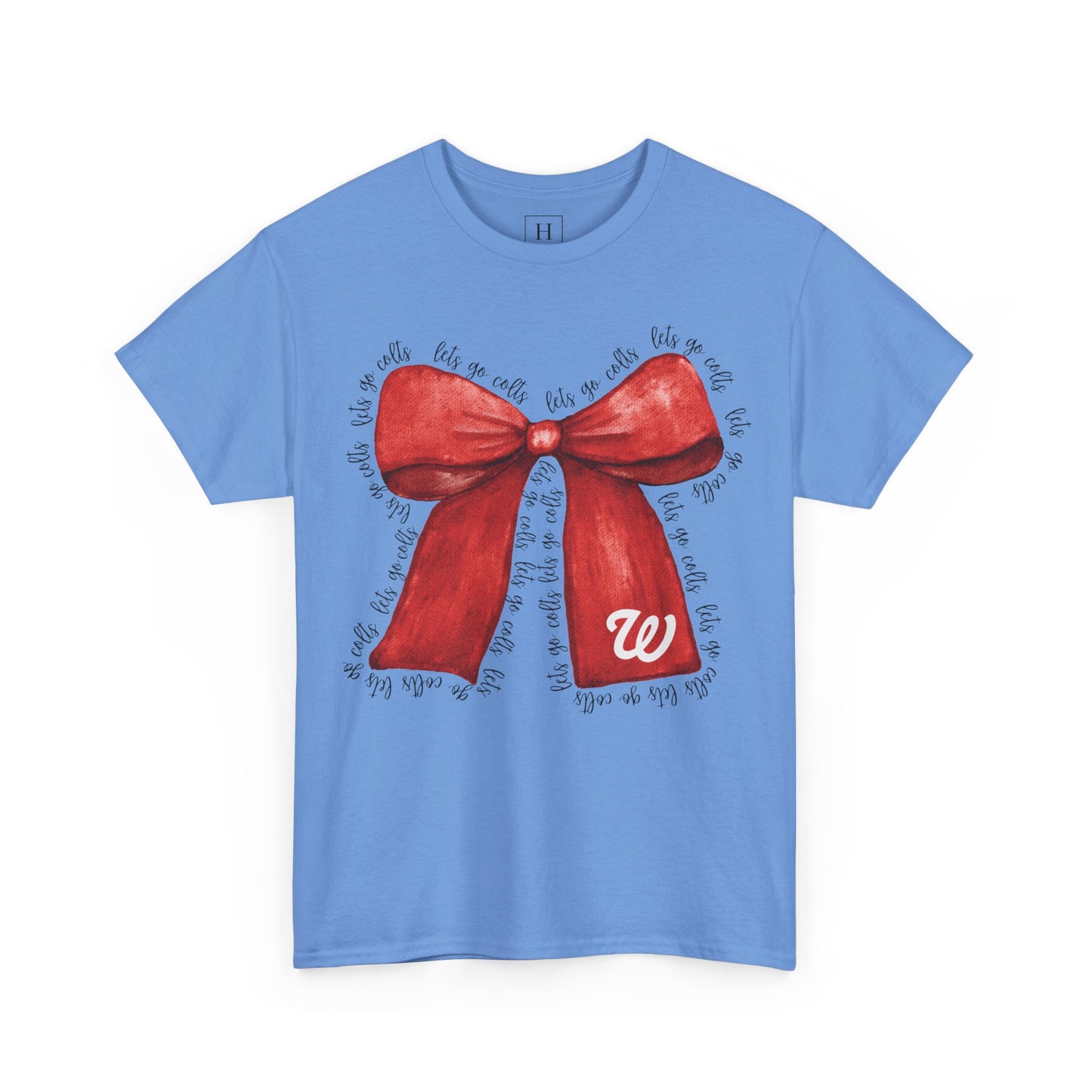 WJ Let's Go Colts Cheer Bow w/ WJ logo - Unisex Shirt