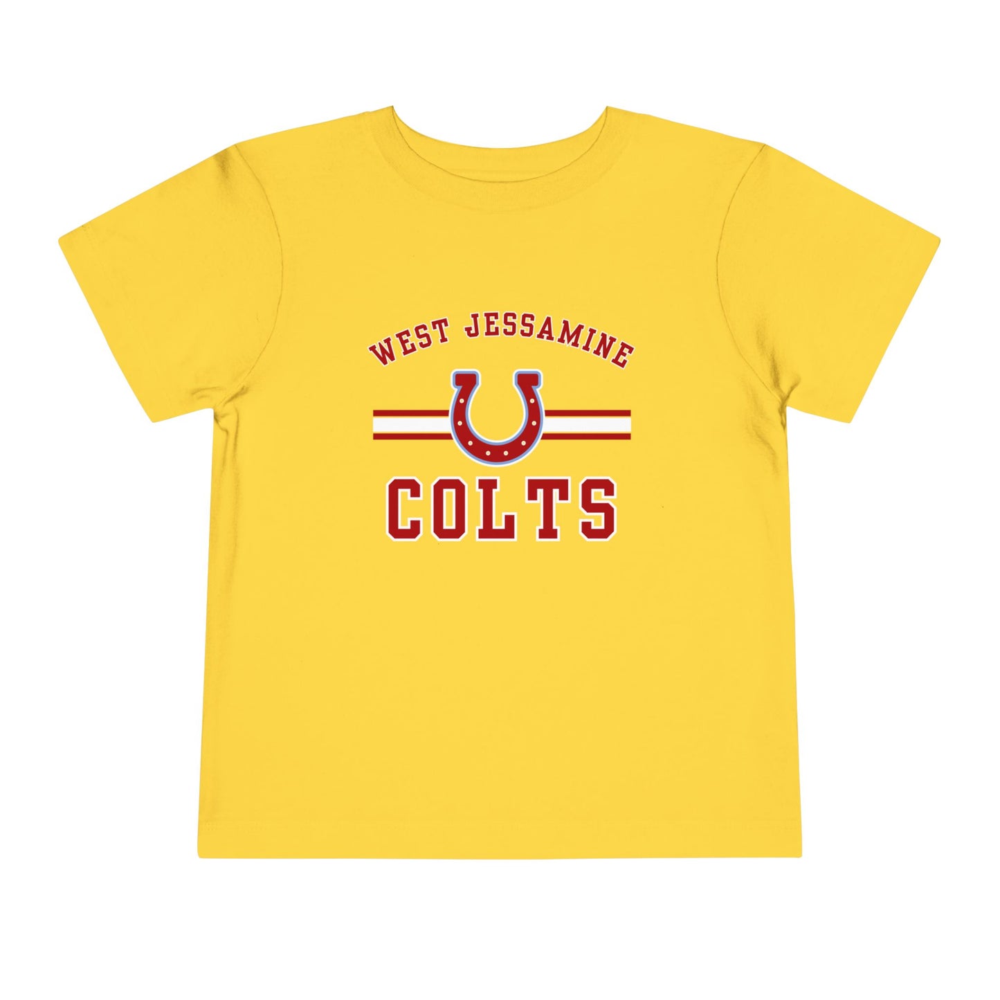 Toddler; West Jessamine Colts with Horseshoe- Unisex T-shirt