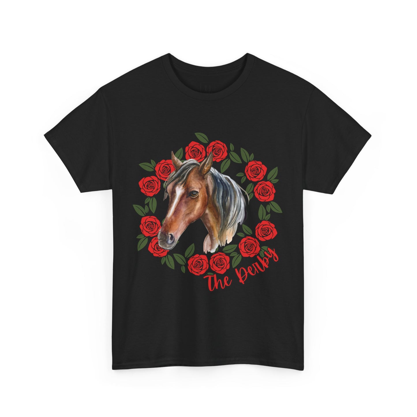 The Derby Horse & Rose Tee