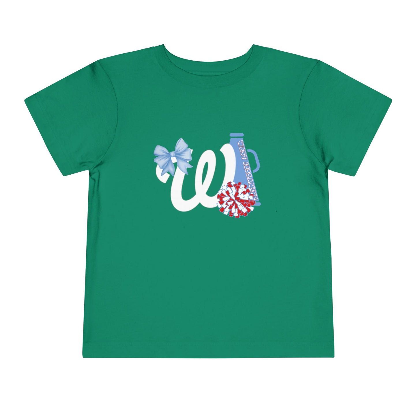 Toddler; West Jessamine Coquette W Logo with Bow; Let's Go Colts - Unisex T-shirt