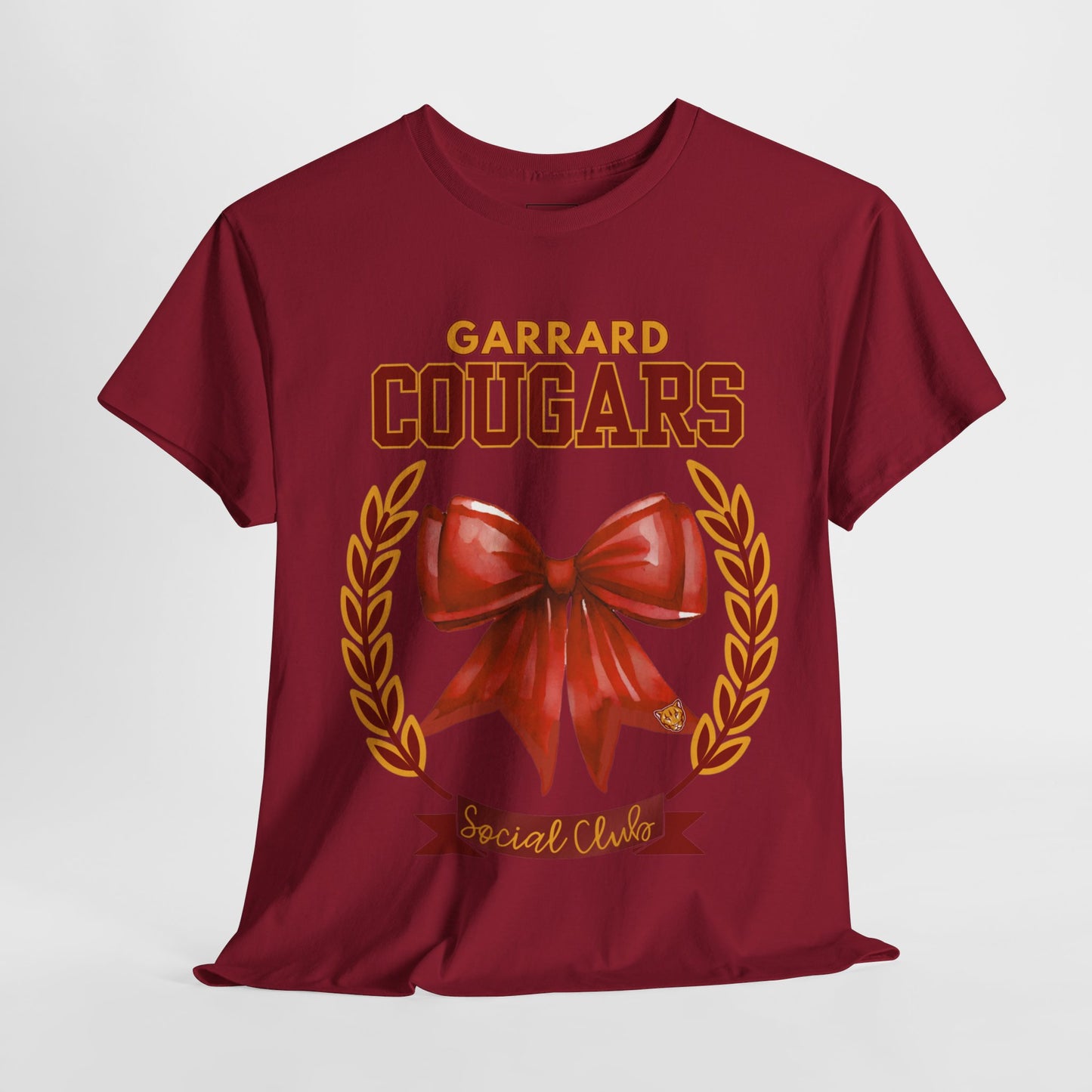GMS Garrard Middle School Cougars Social Club T-Shirt (Front Only)