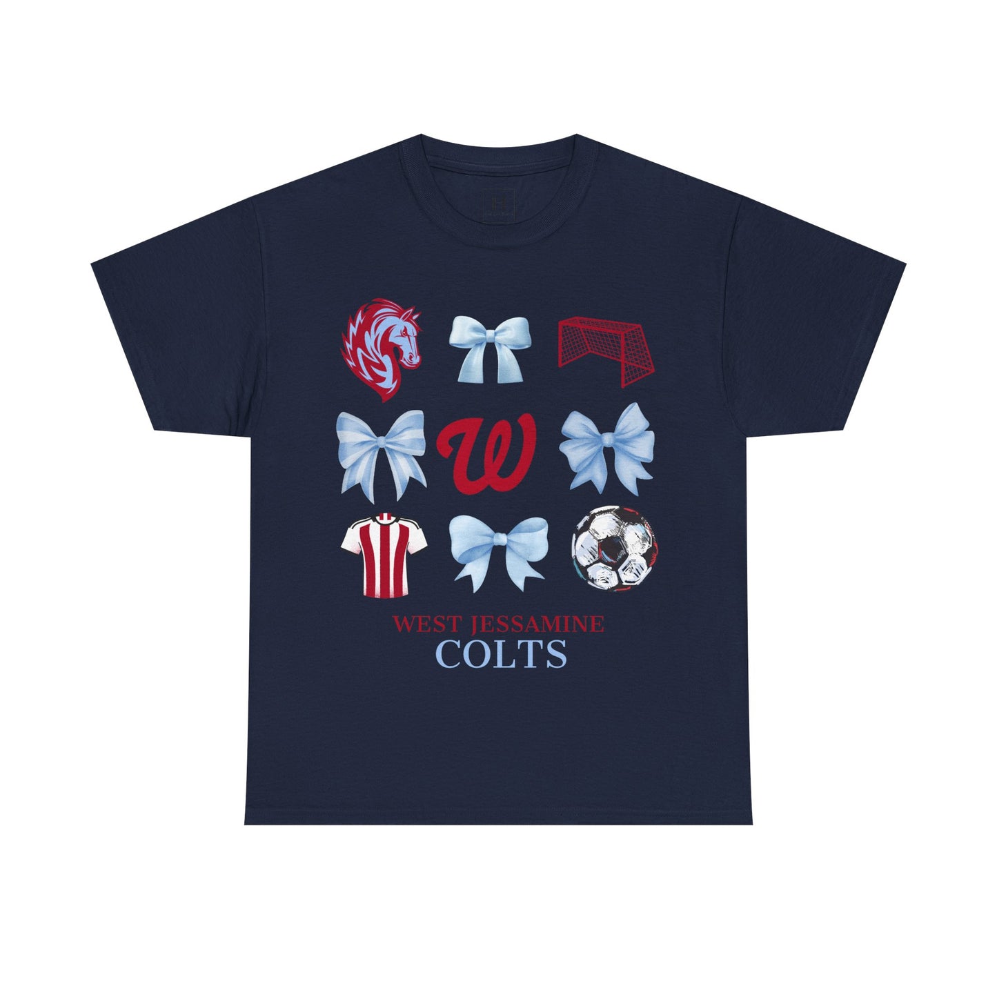 Copy of West Jessamine Colts Coquette Soccer Bows - Unisex Tee