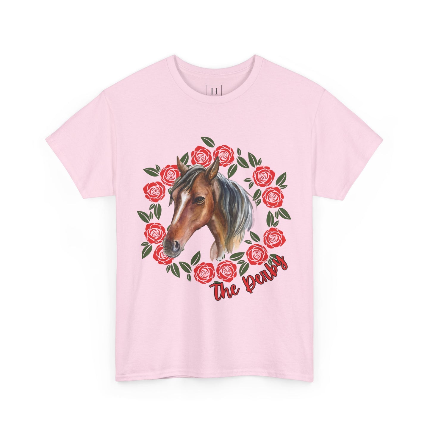 The Derby Horse & Rose Tee