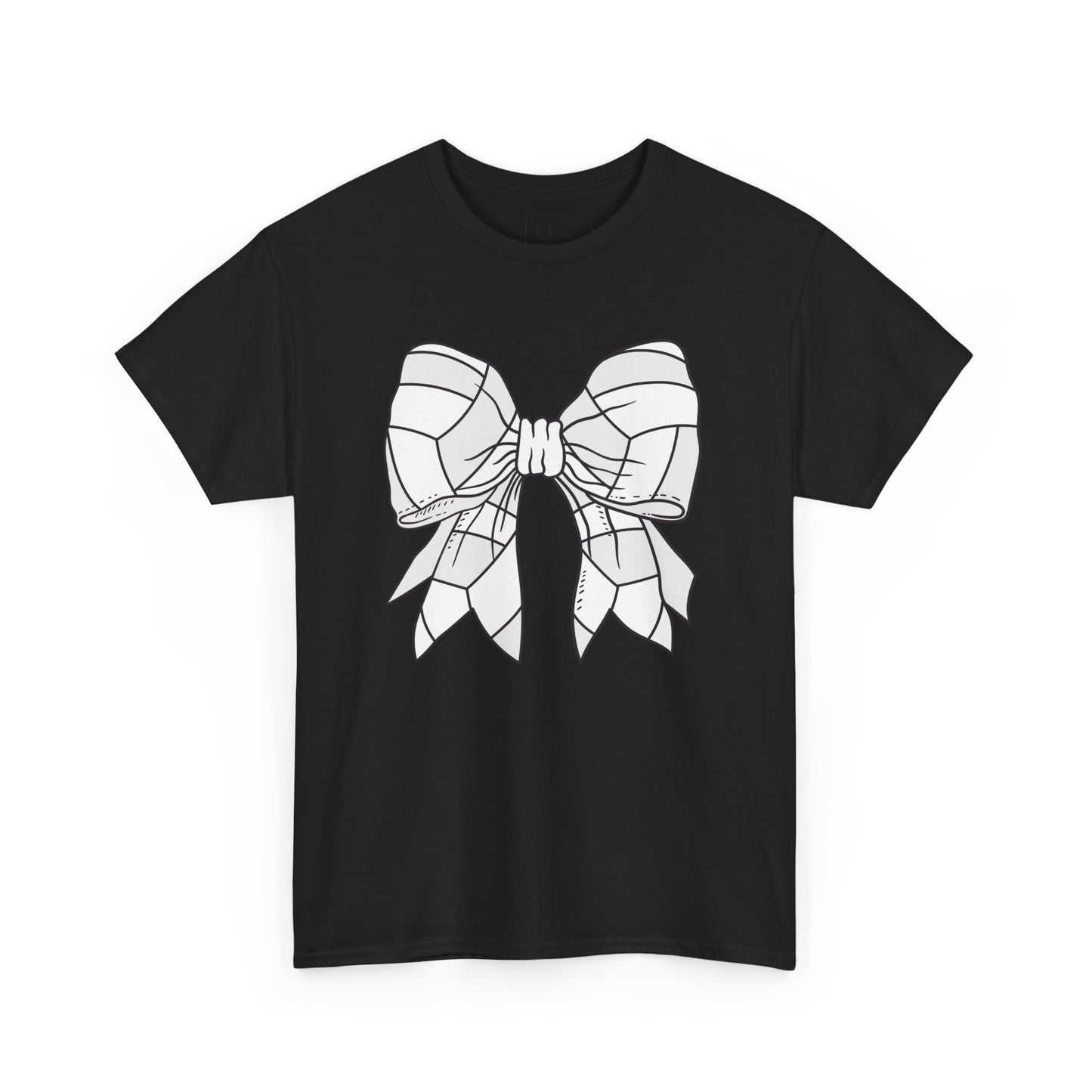 Volleyball Sport Bow Tee - Unisex Heavy Cotton