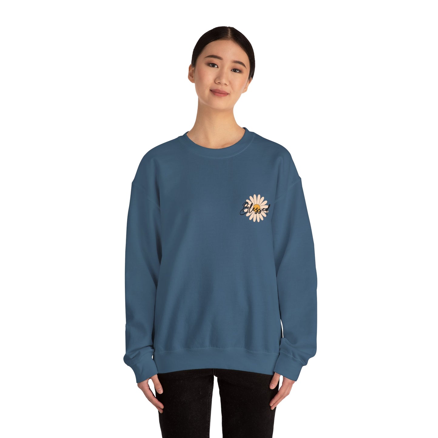 Blessed, Hand Picked By God Christian Sweater (front and back)