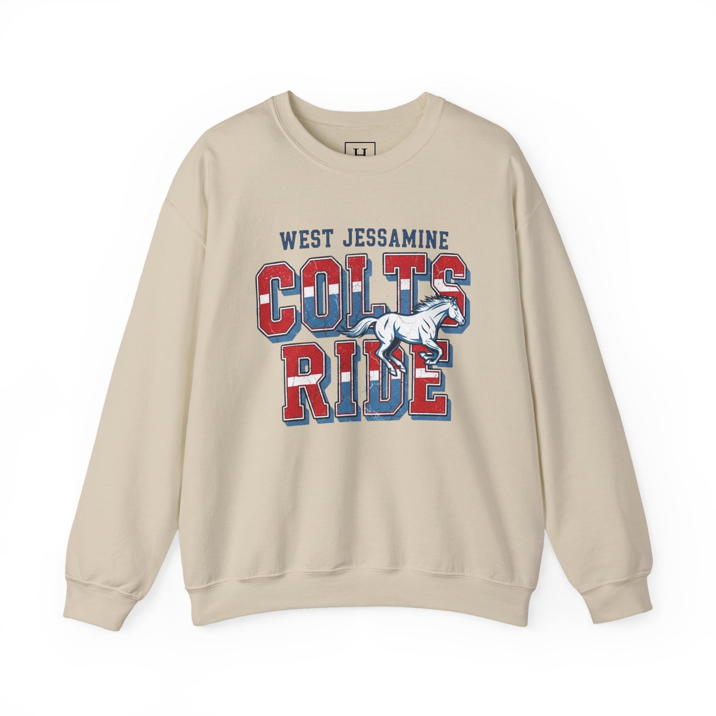 Crewneck Sweatshirt - West Jess RIDE COLTS Sweater