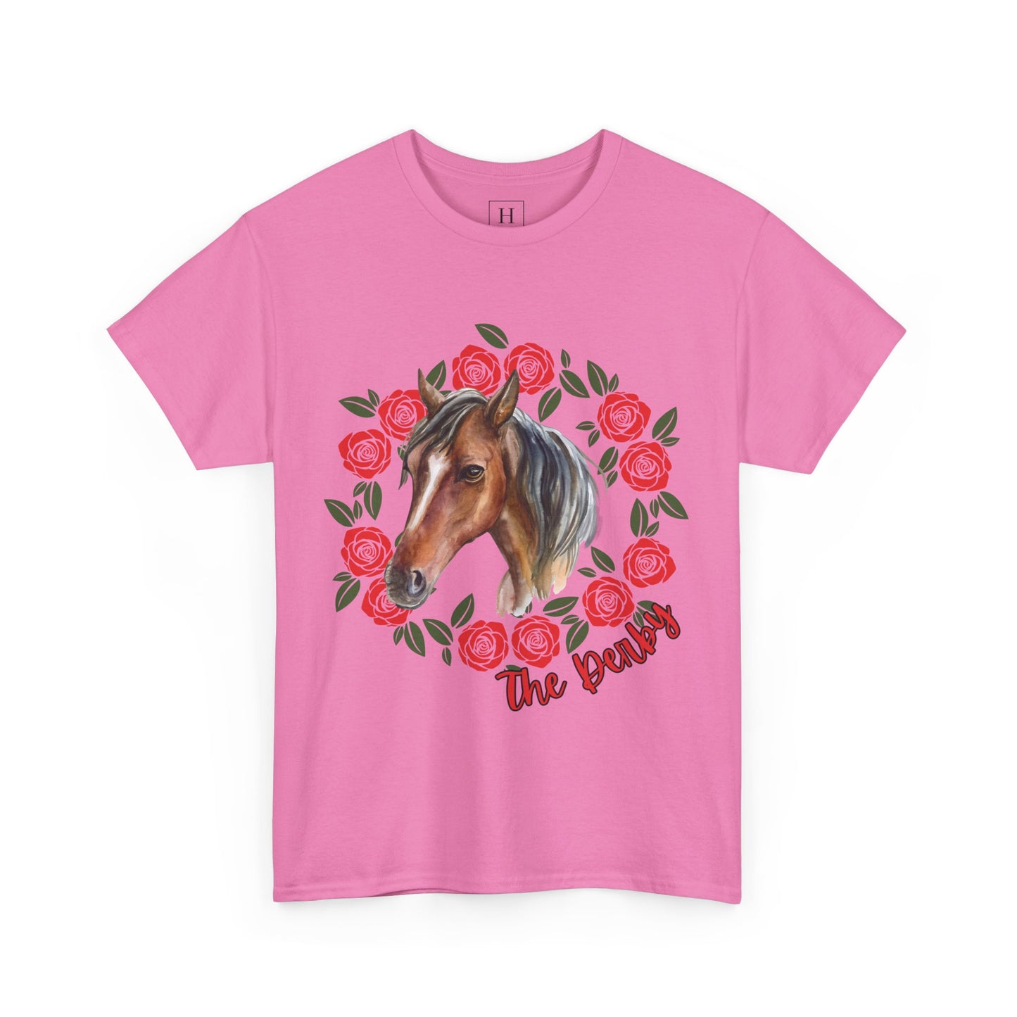 The Derby Horse & Rose Tee