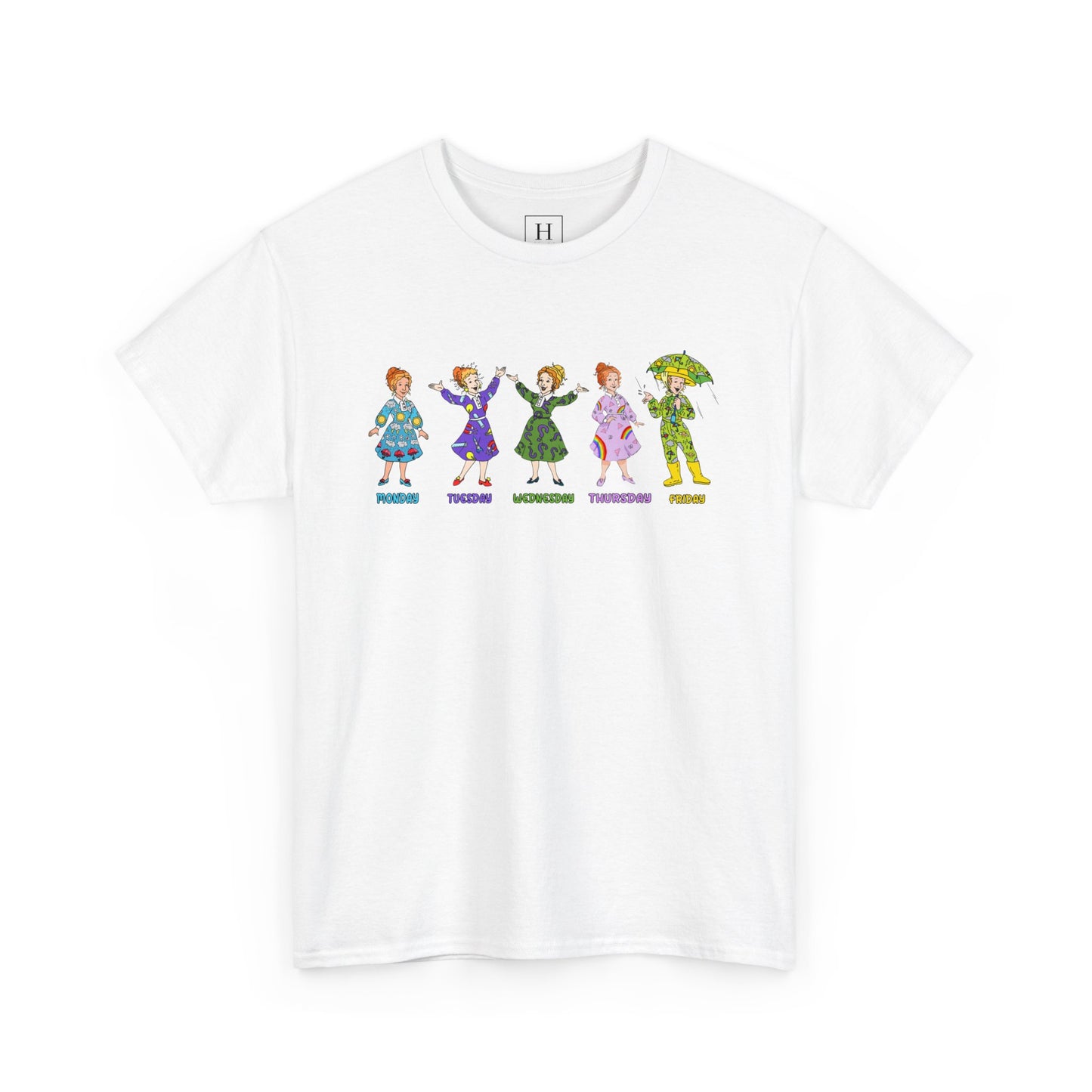 Monday-Friday Ms. Frizzle Teacher T-Shirt