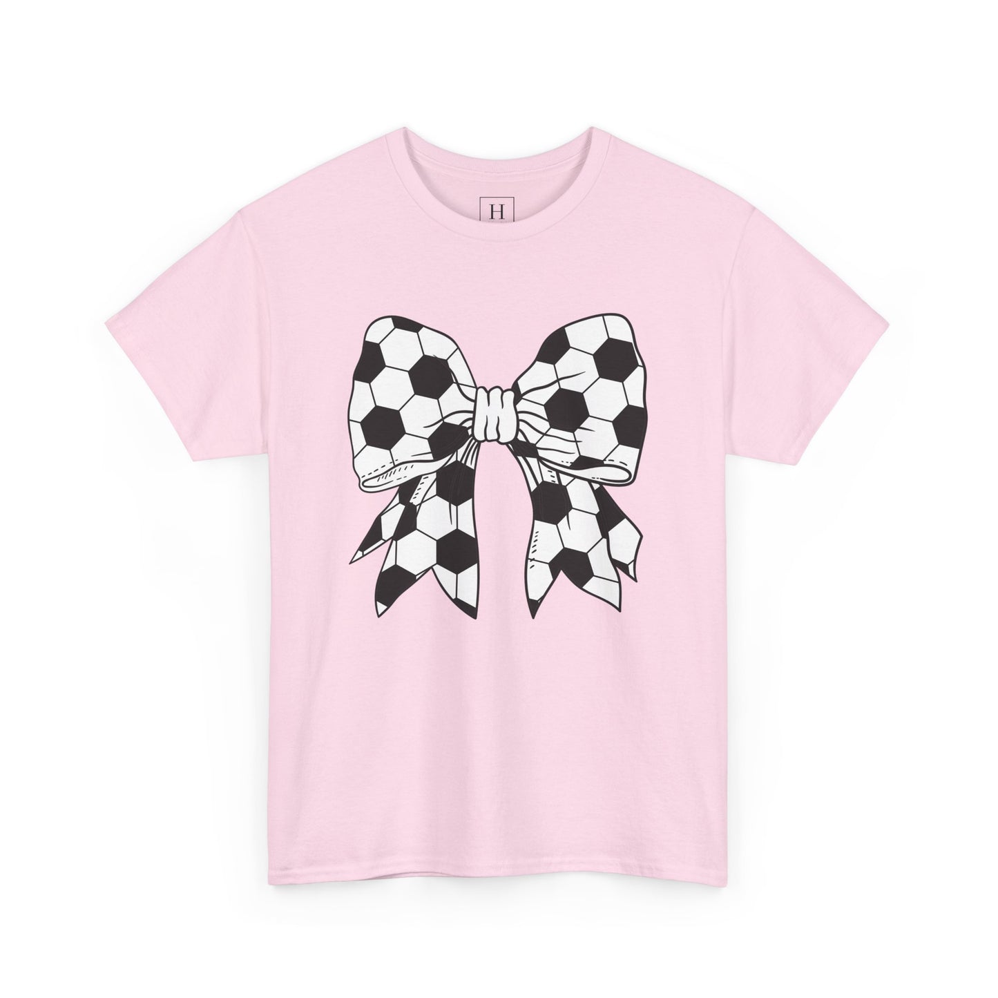 Soccer Sport Bow Tee - Unisex Heavy Cotton