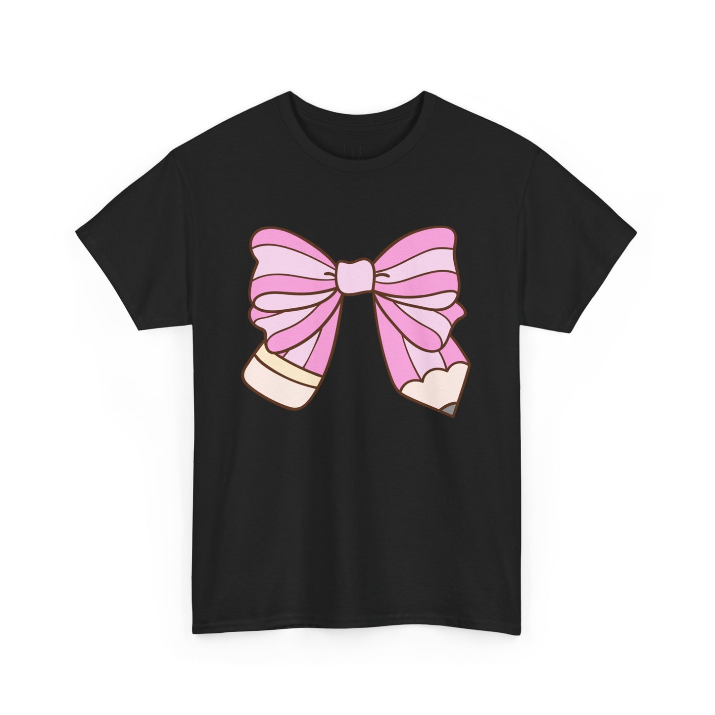 Teacher Pencil Bow Tee