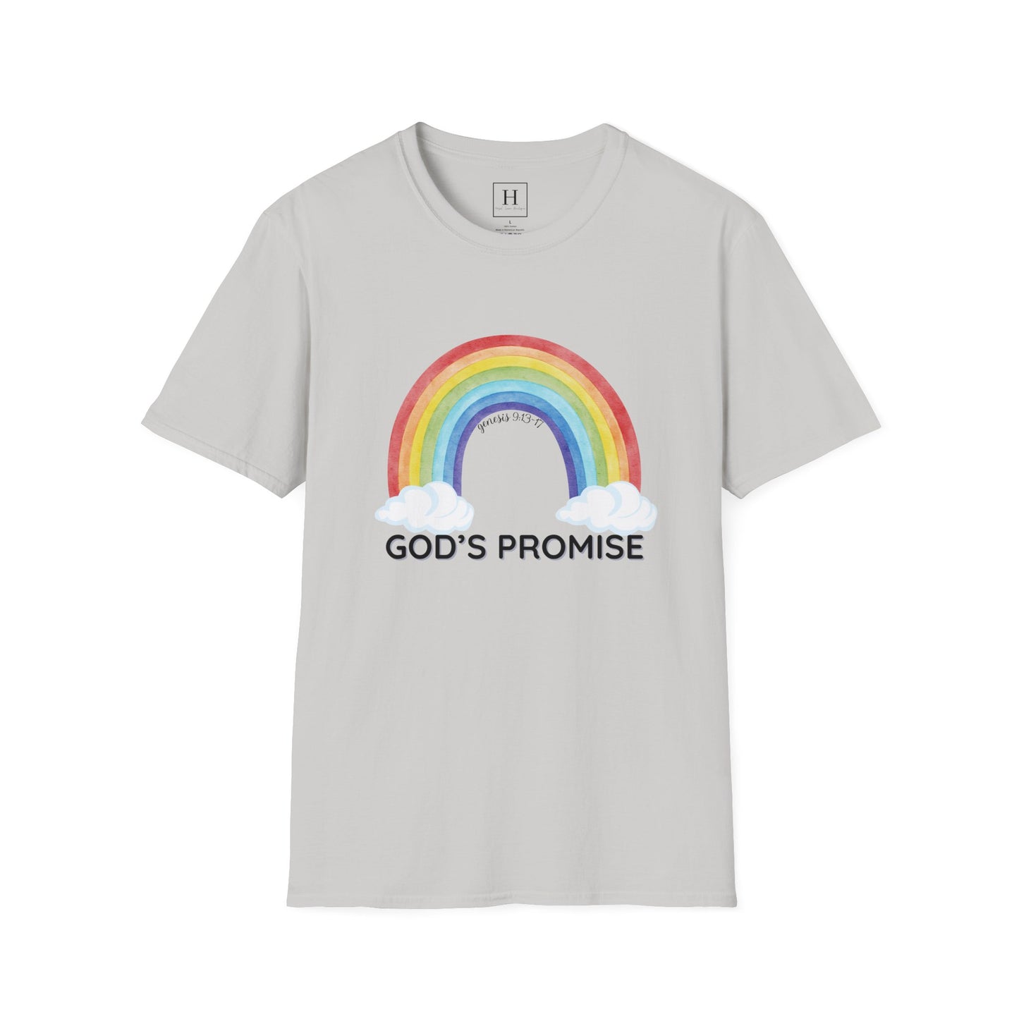 Rainbow God's Promise Genesis 13 Christian T-shirt