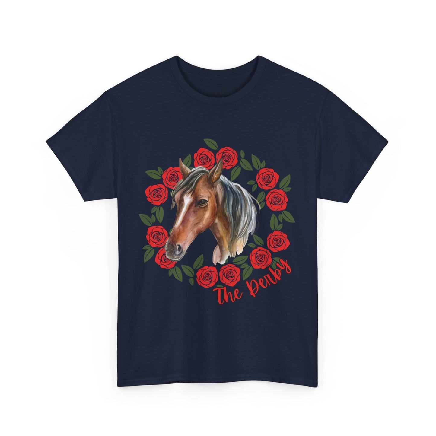 The Derby Horse & Rose Tee