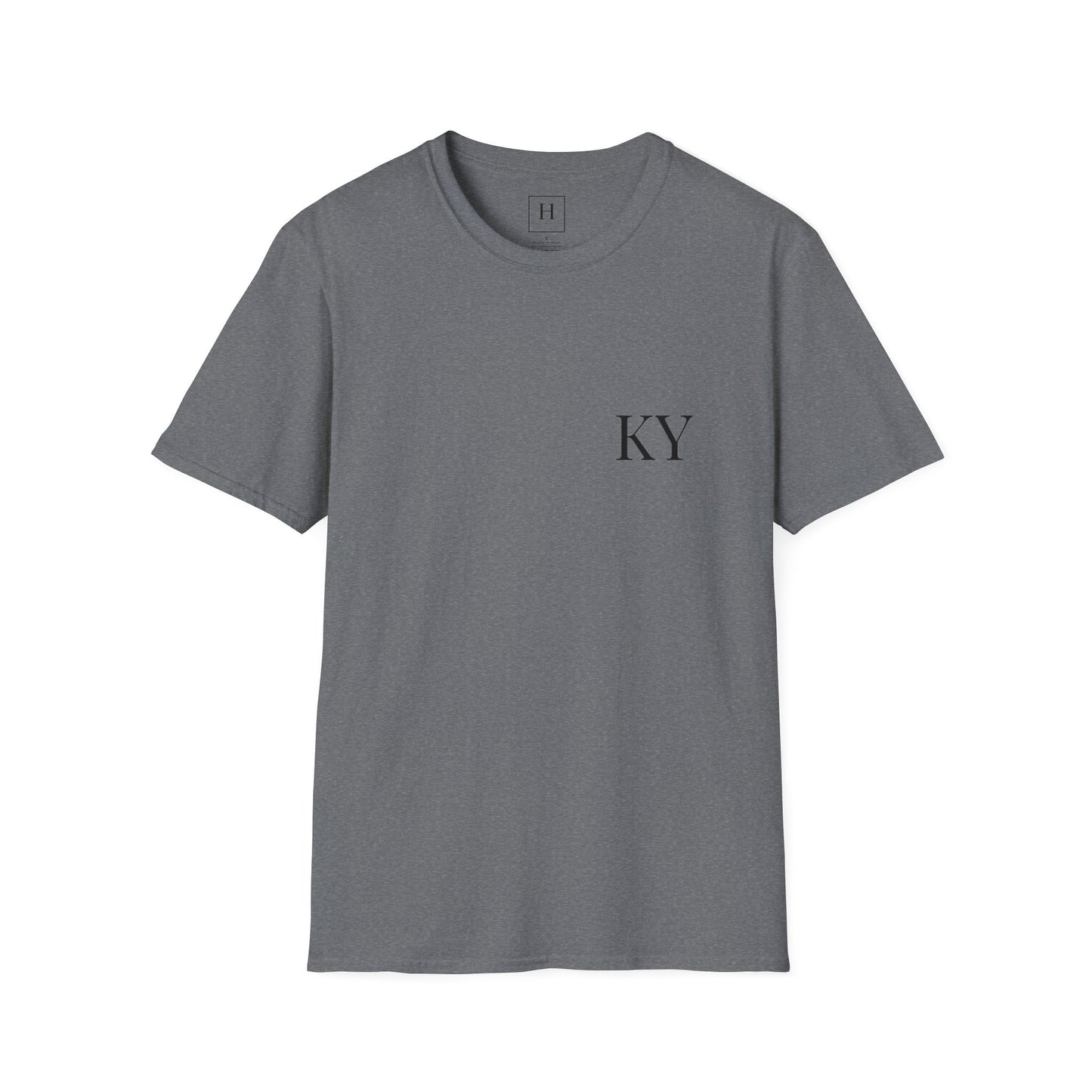 Kentucky KY UK Blue Jersey Short Sleeve Tee (front and back)