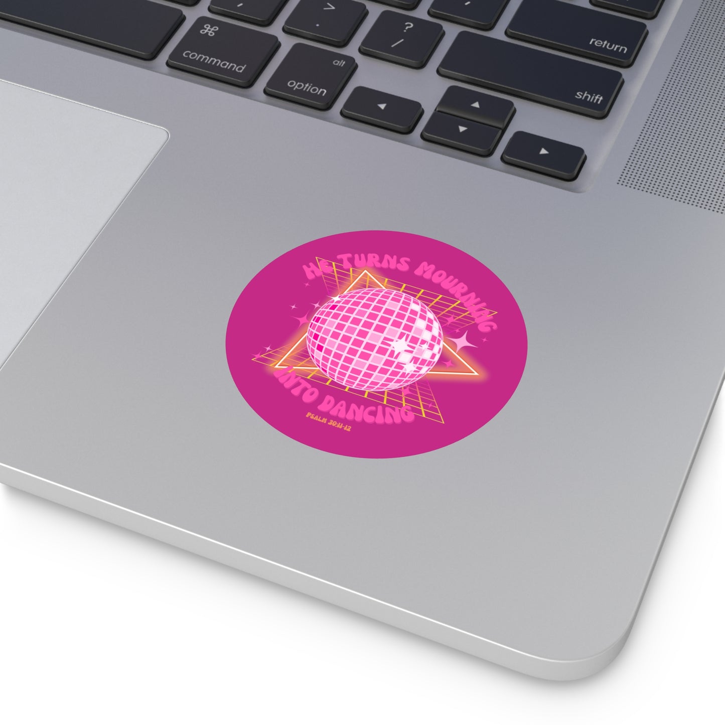 mourning into dancing christian Round Vinyl Stickers